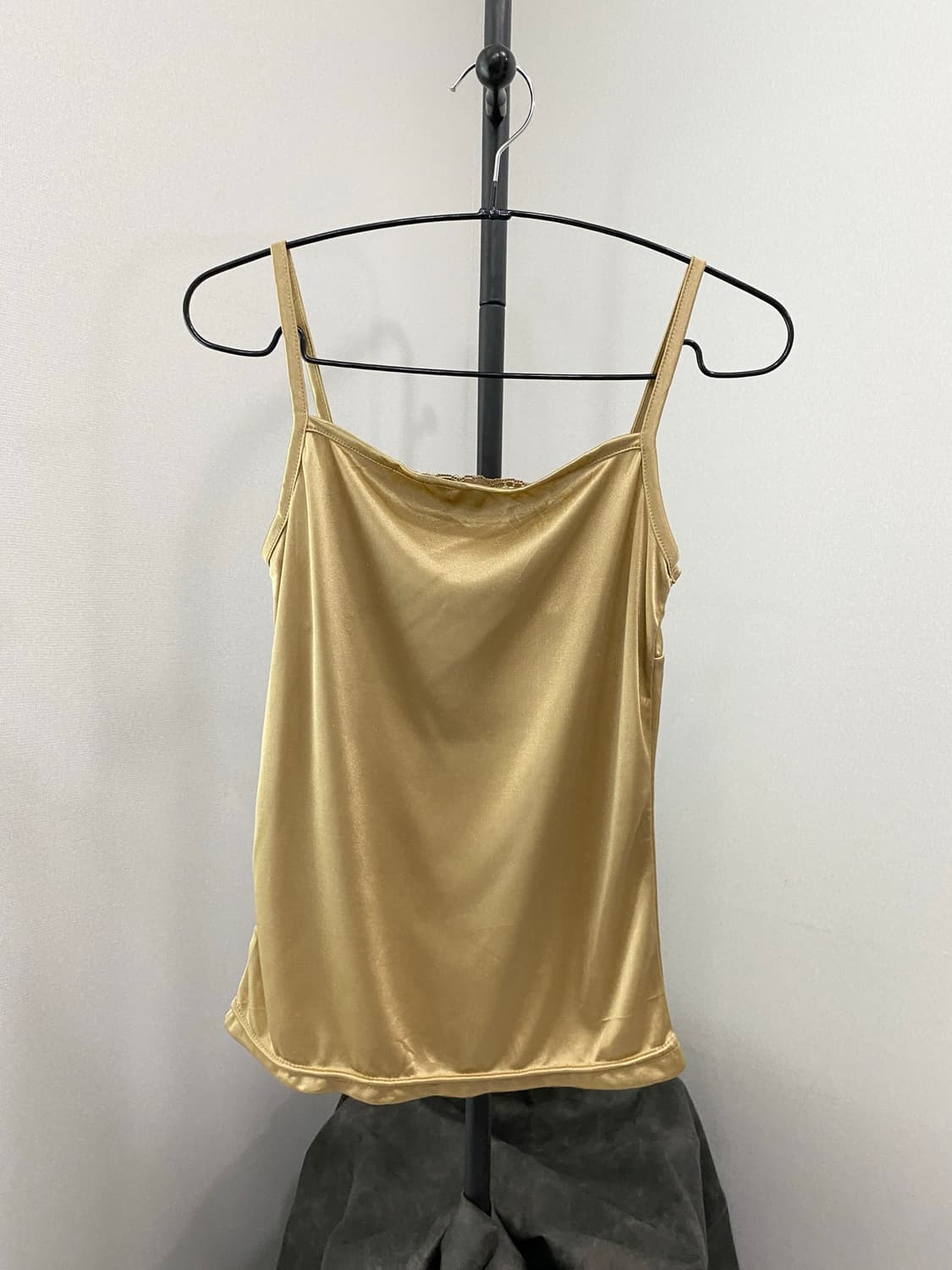 Glossy Satin Lace Trim Camisole Top 상품이미지2