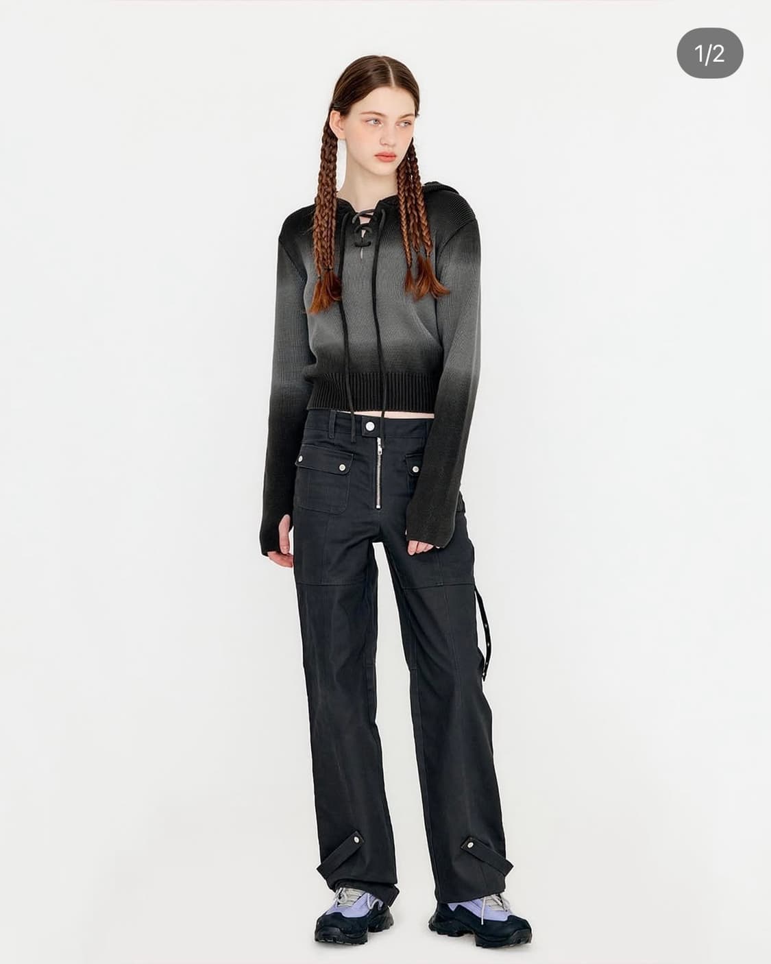 유즈 후드니트 판매합니다 상품이미지1