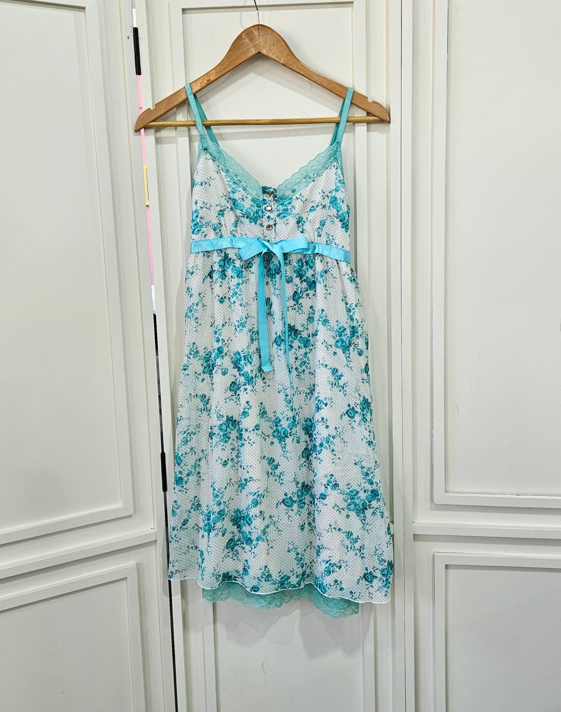 민트소다 플로럴 슬립 원피스 상품이미지1