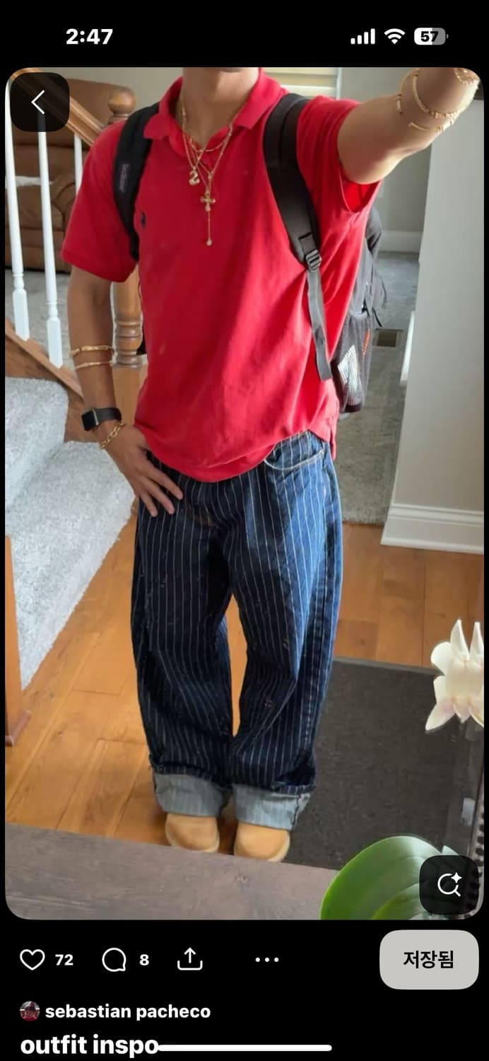 칼하트 오를리앙 스트라이프 데님팬츠 30 상품이미지7