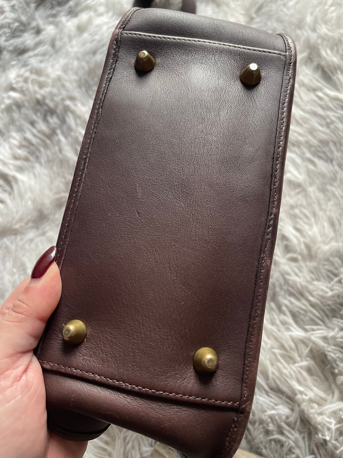 올드코치 빈티지 코치 브라운 레더 숄더백 상품이미지2