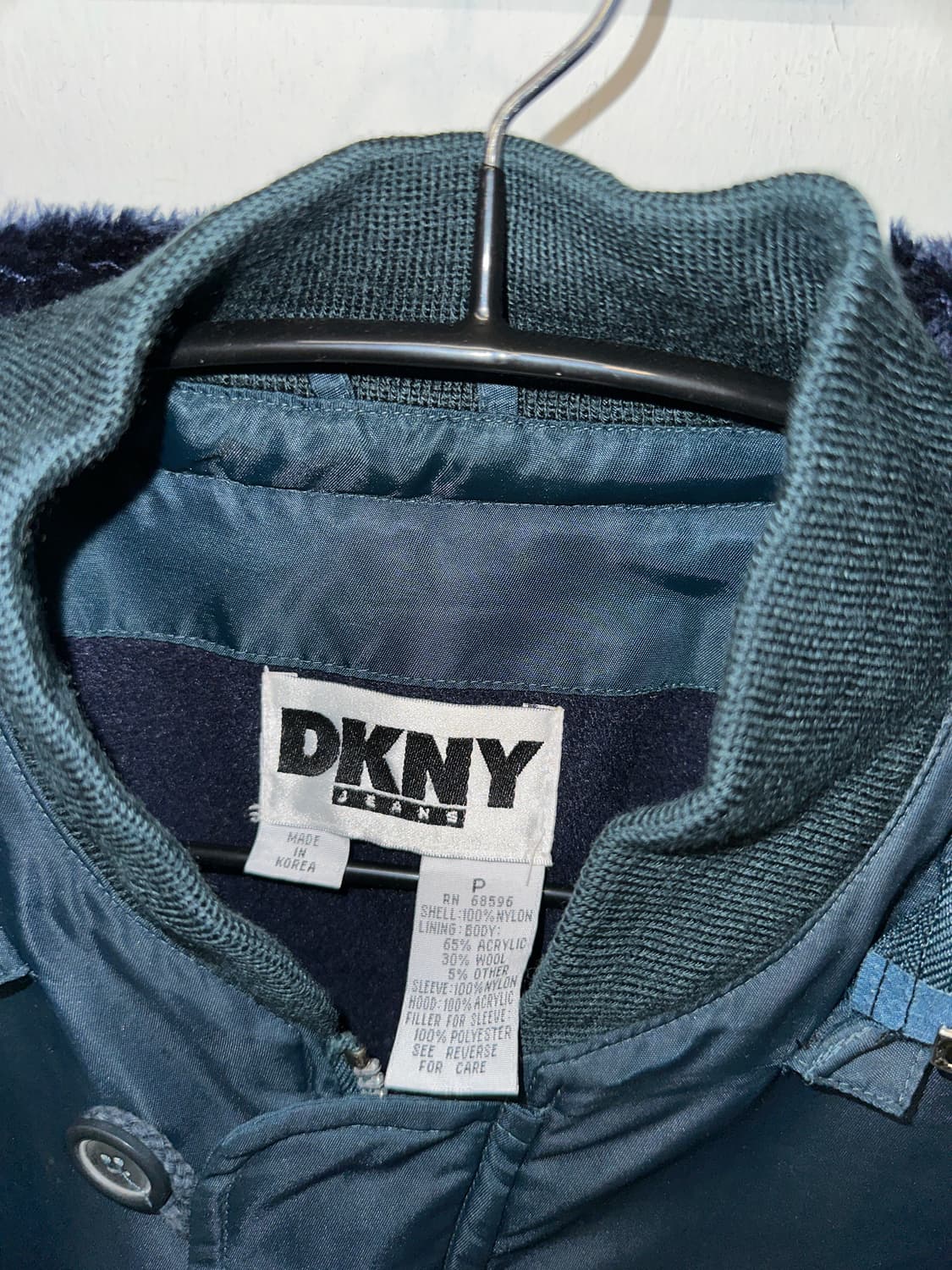 vintage y2k DKNY ma-1 hood 봄버 상품이미지6