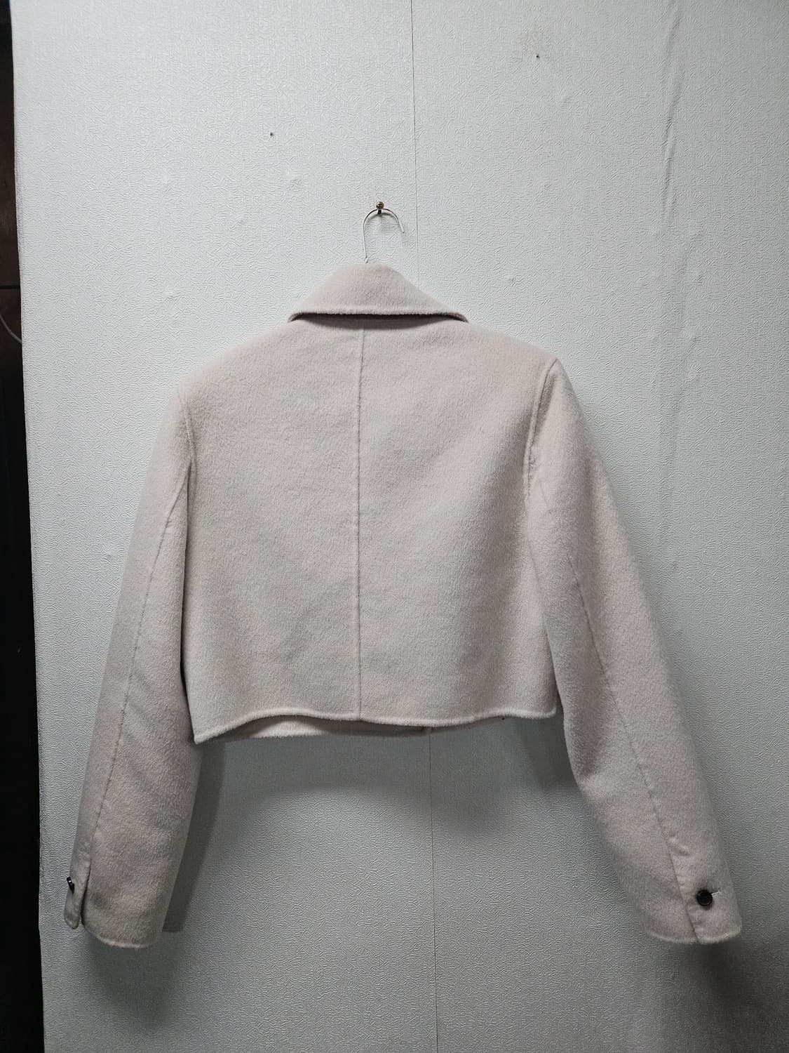 K'daba 크롭 울 코트 자켓 아이보리 핸드메이드  free 상품이미지4