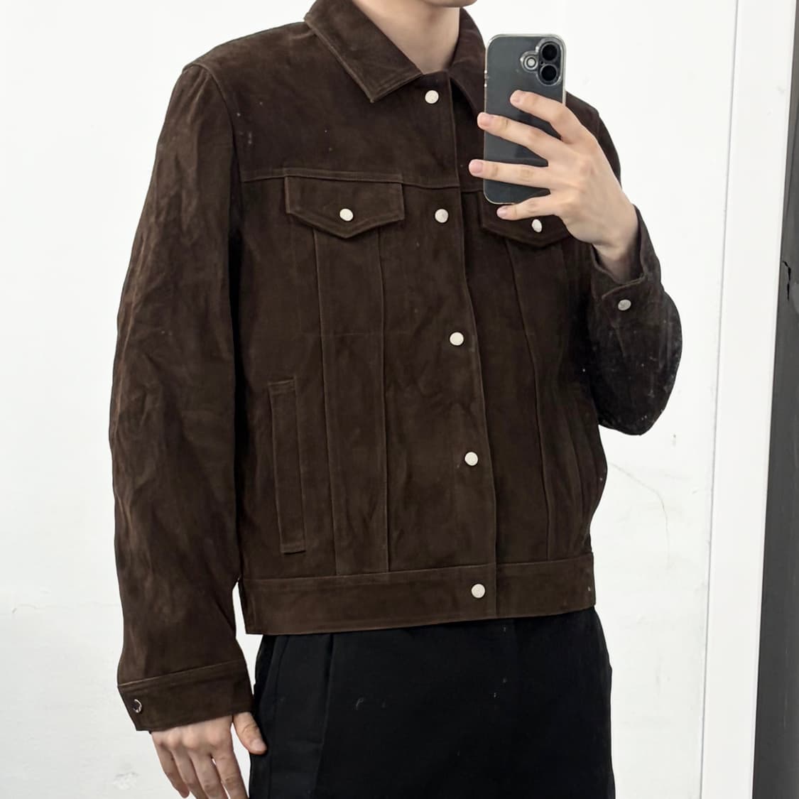 느와르 라르메스 스웨이드 트러커 자켓 상품이미지3