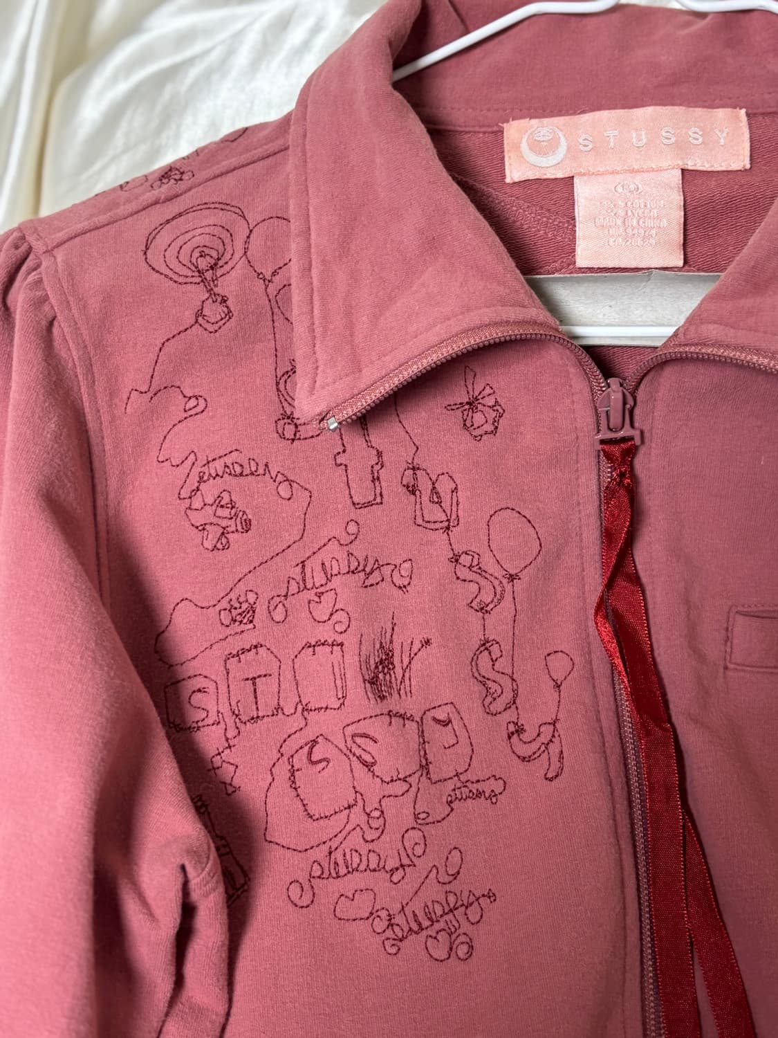 스투시 자수 코튼 집업 상품이미지3