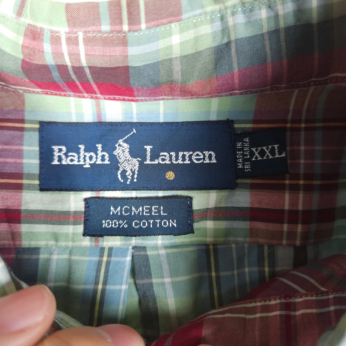 폴로 랄프로렌 오버핏 체크 셔츠 상품이미지3