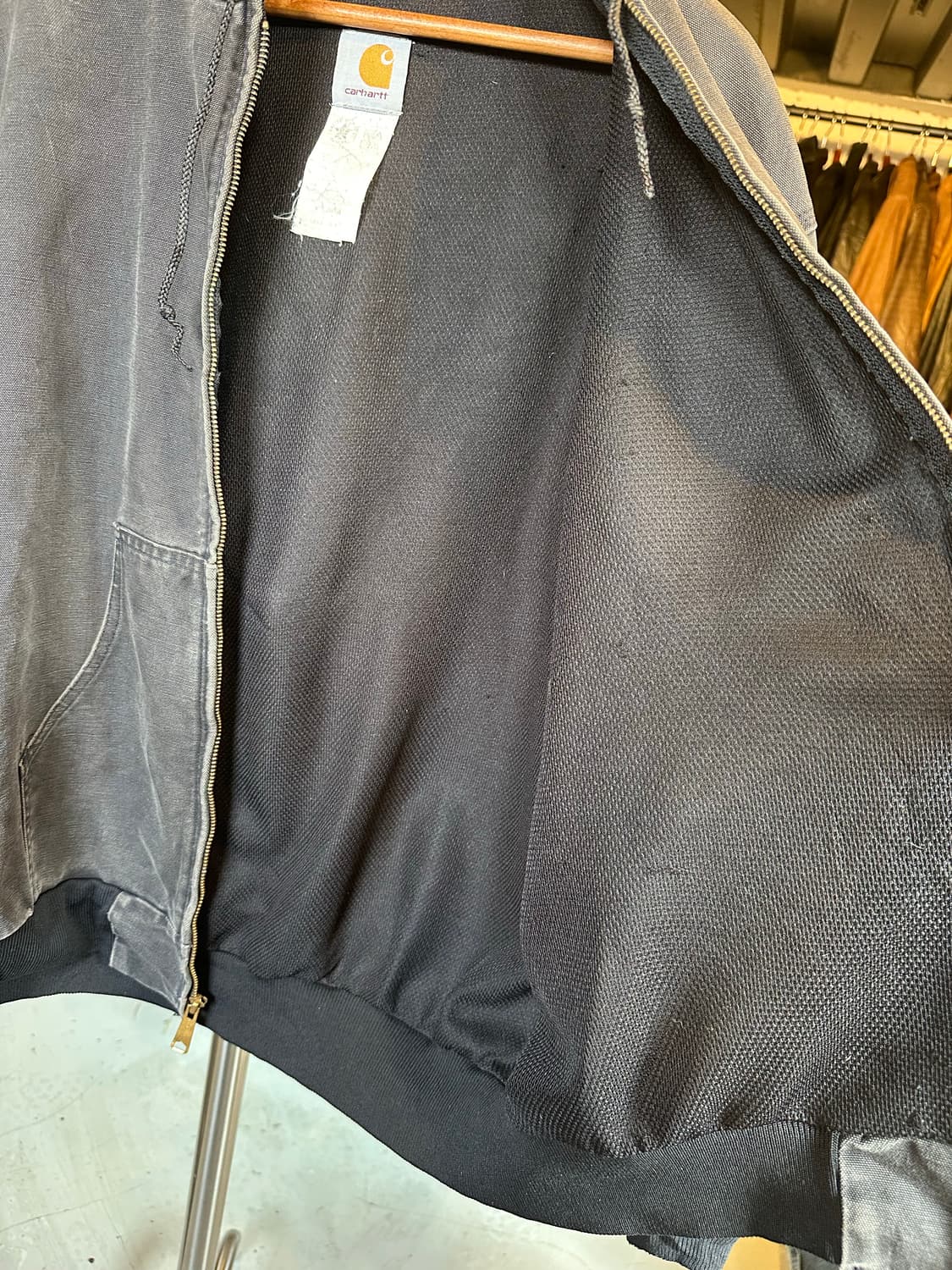 90s 칼하트 디트로이트 페이드 덕 액티브 워크 자켓 상품이미지7