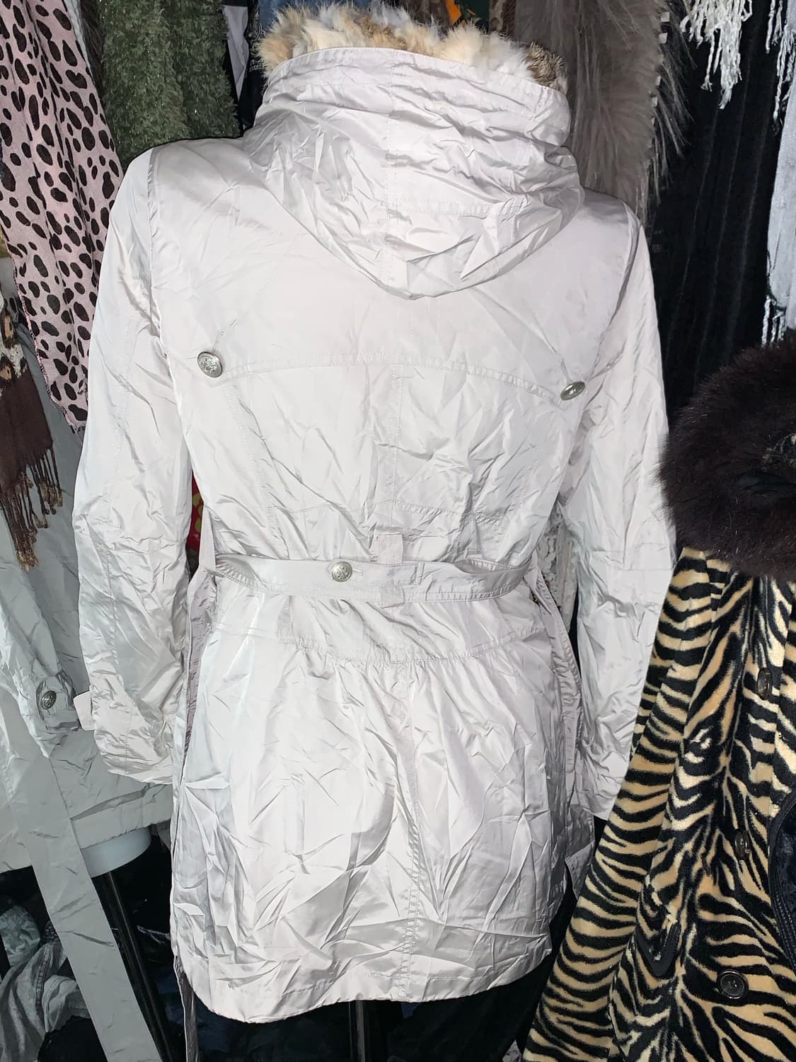 y2k 버튼 퍼 자켓 상품이미지3