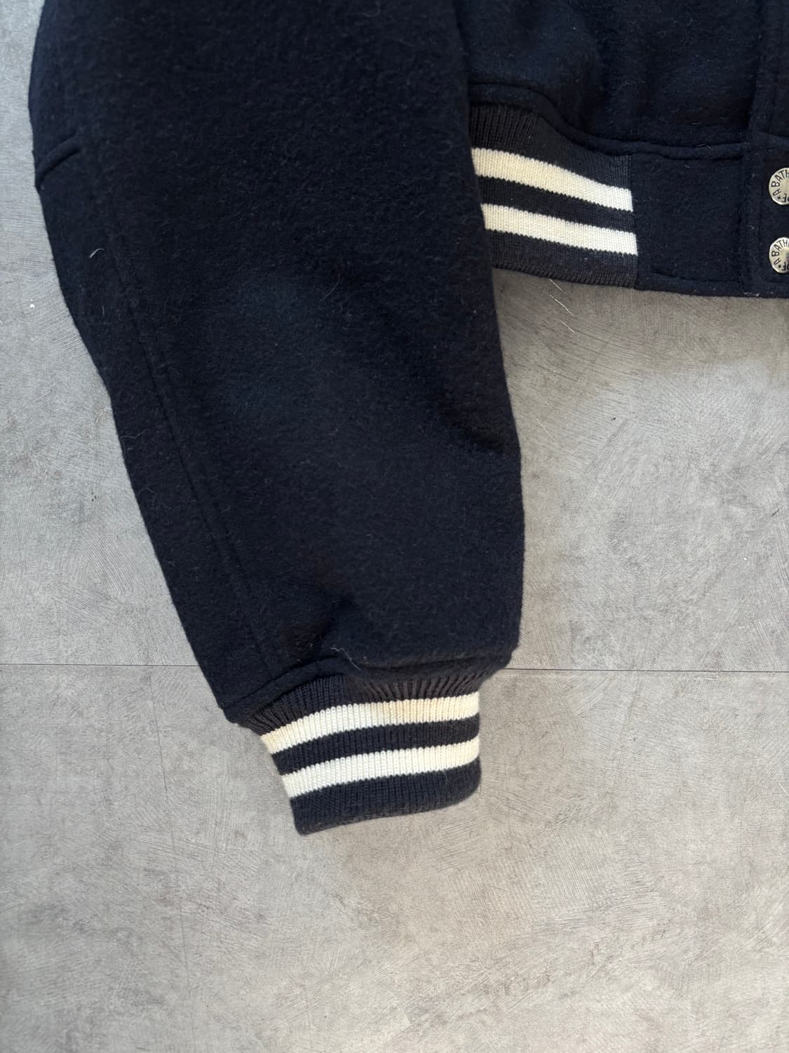 Bape 베이프 24SS 우먼 크롭 바시티 자켓 상품이미지9