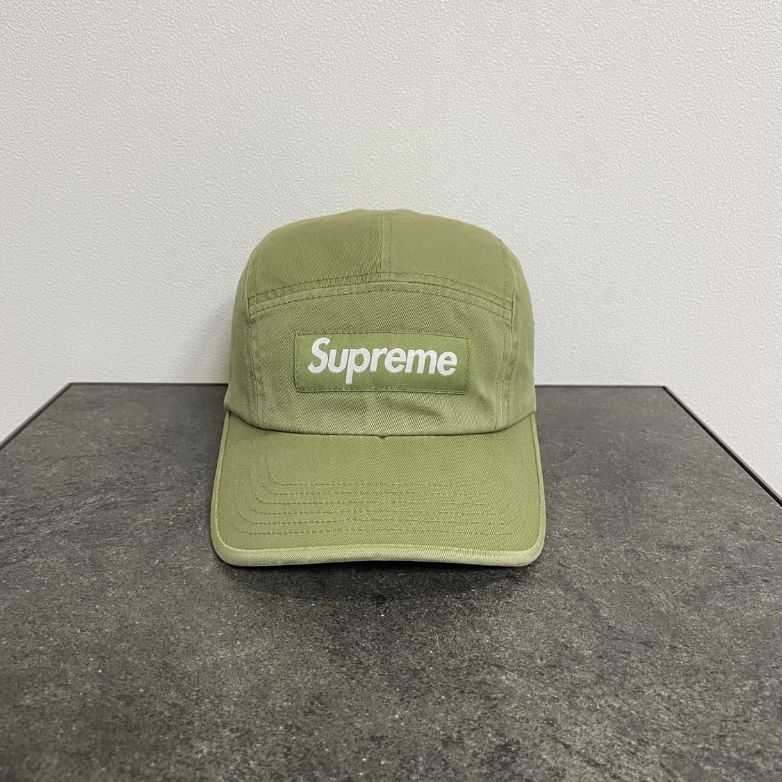 (OS) 슈프림 박스로고 캠프캡 모자 워시드 올리브 카키 상품이미지1