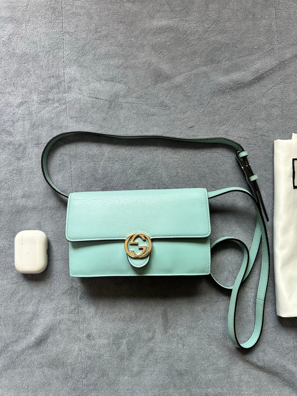 구찌 인터로킹 숄더백 민트 상품이미지3