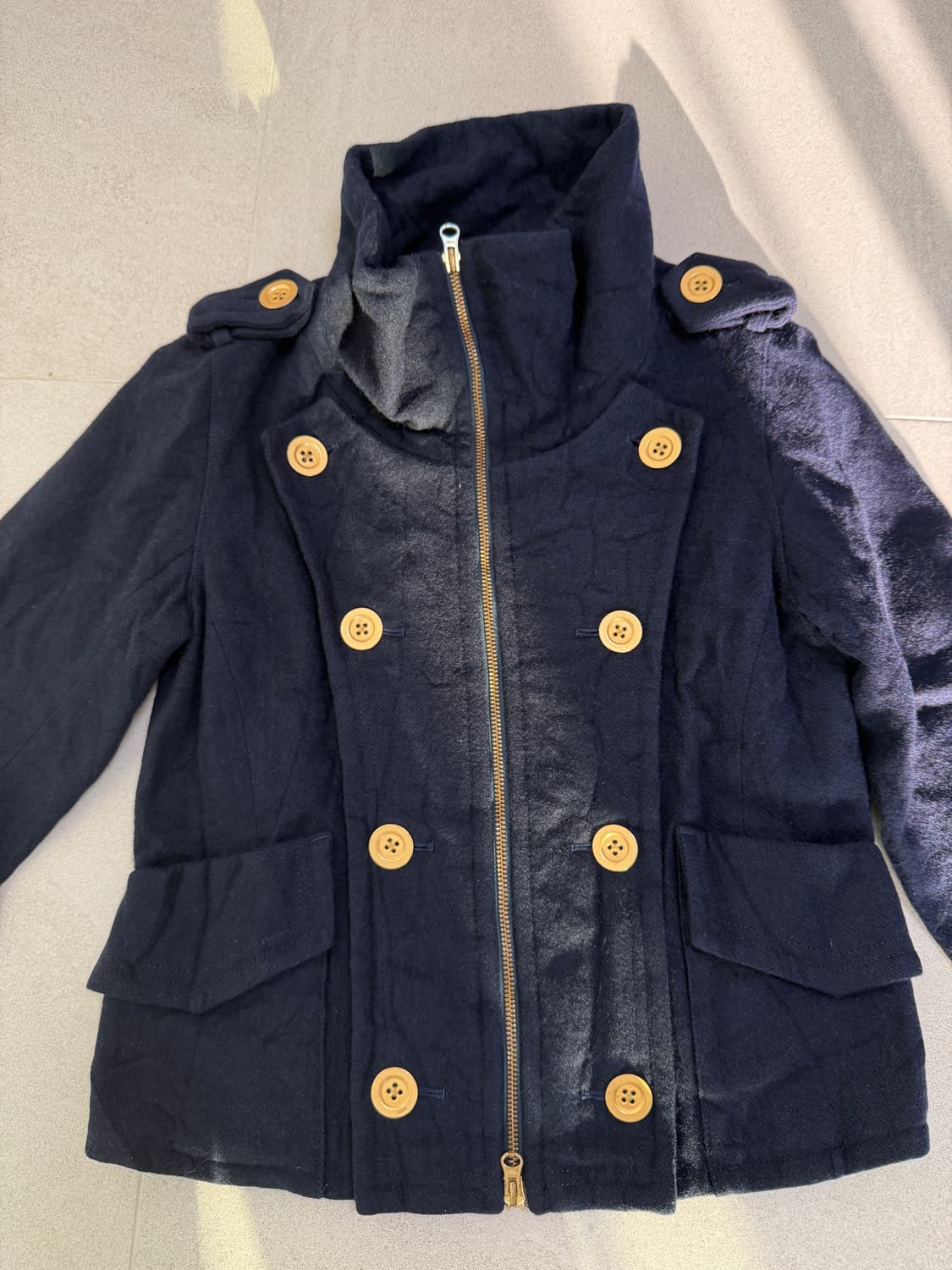 투웨이 피코트 집업 자켓 상품이미지3