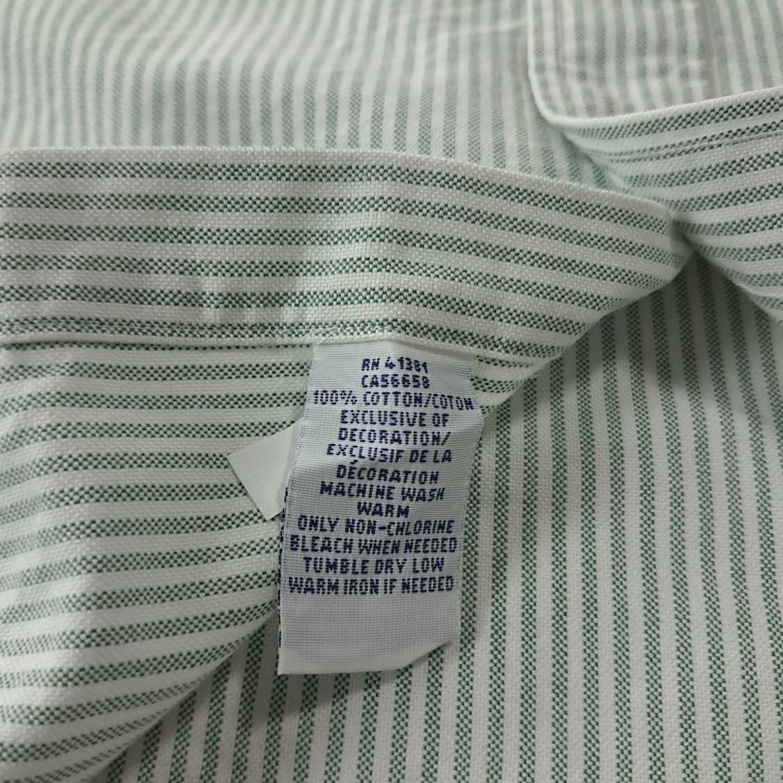 CJ145 2XL 폴로 00s 세이지그린 스트라이프 셔츠 남방 상품이미지5