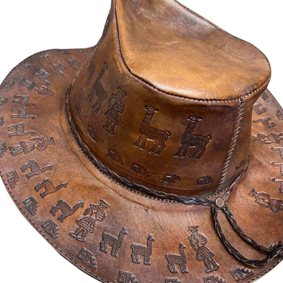 페루 레더 웨스턴 카우보이 모자 상품이미지3