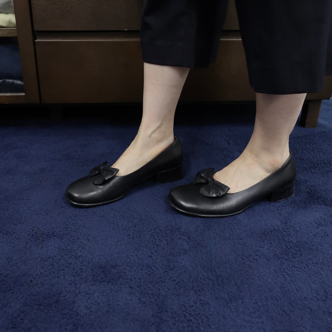 90s Margaret Howell ribbon loafers 상품이미지3