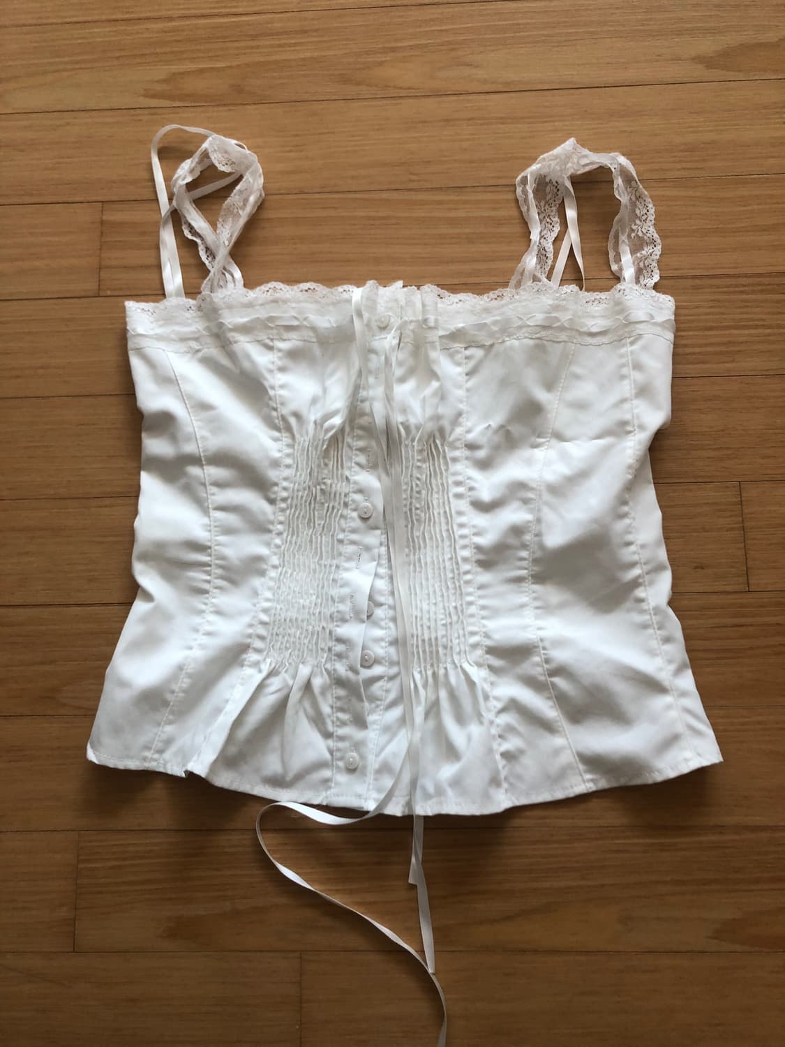 딧소어 ditsor 포레스트 레이스 나시 블라우스 상품이미지10