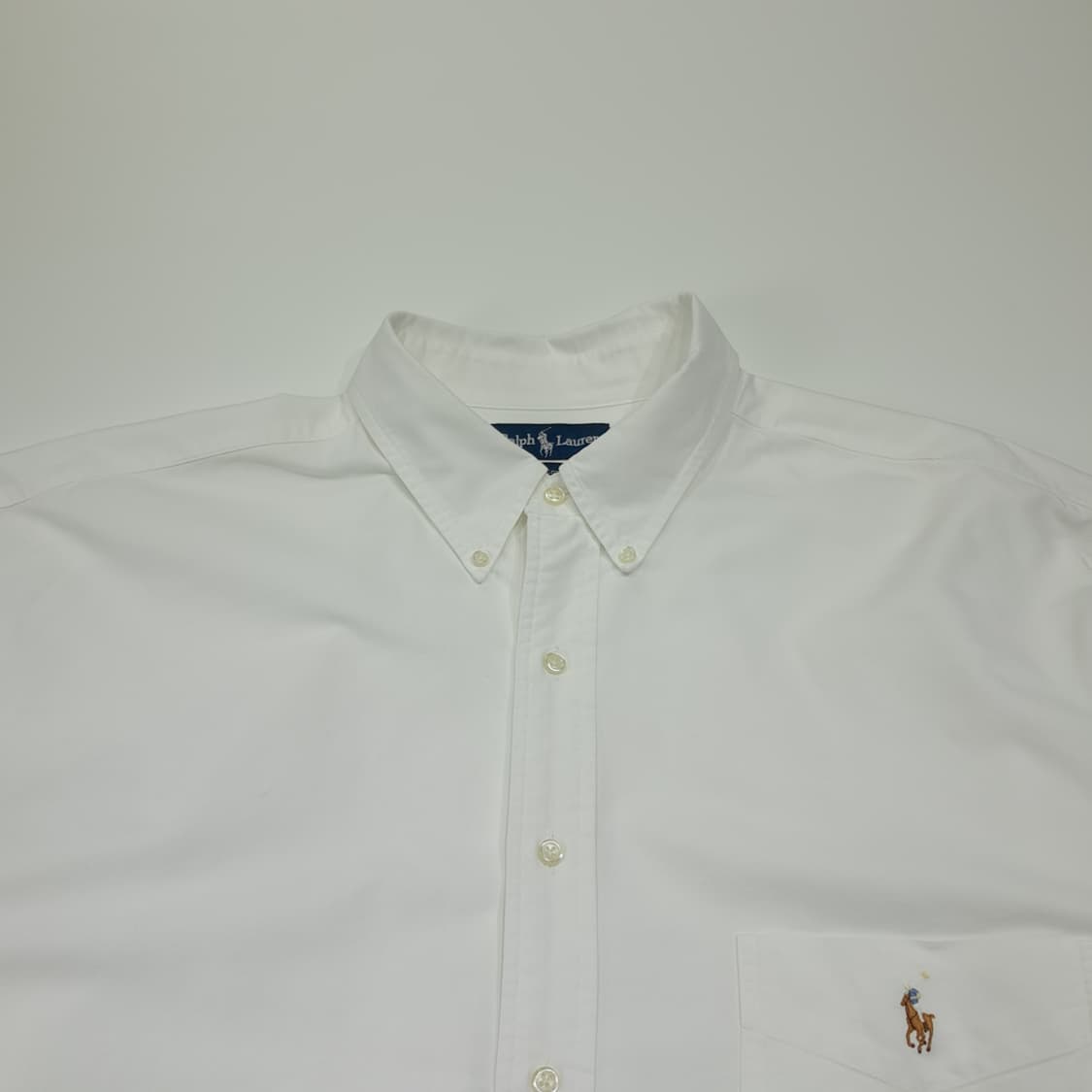 CL479 2XLT 폴로 90s 코튼 멀티포니 화이트 셔츠 남방 상품이미지2