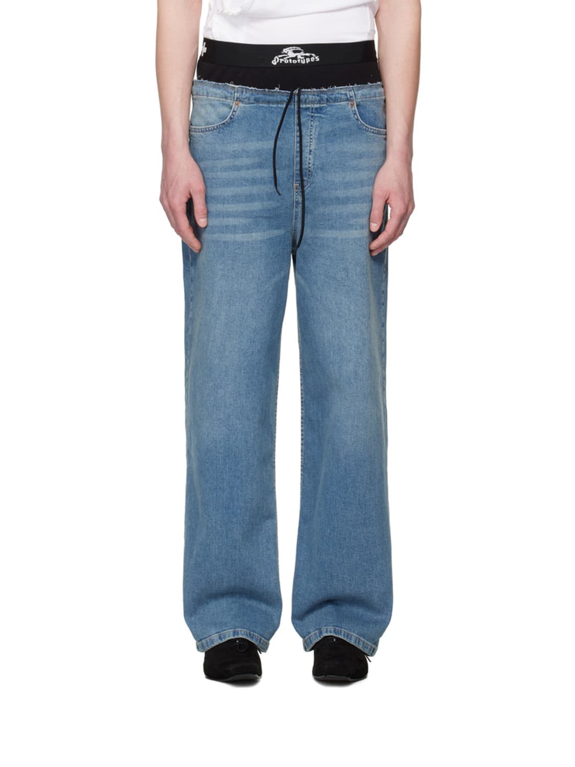 [XS,L/XL]프로토타입스 25ss 웨이스트 밴드 데님 팬츠 상품이미지3