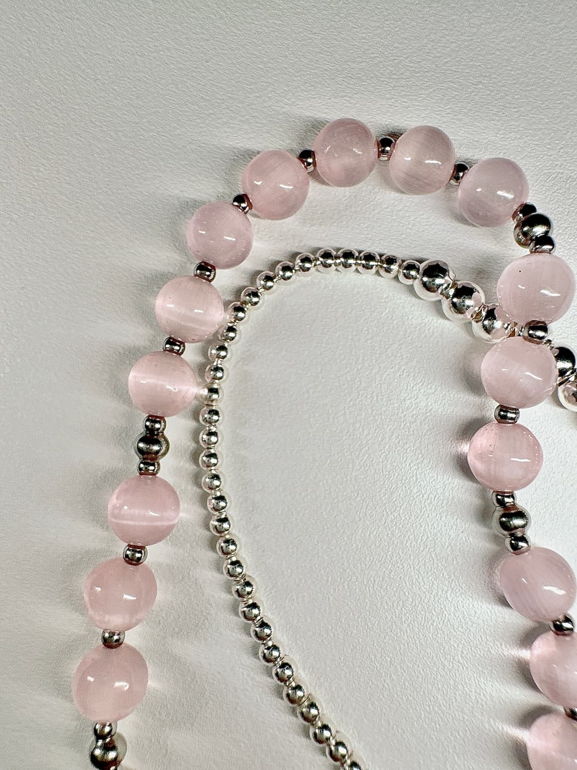 천연석 분홍 캣츠아이 원석팔찌 상품이미지4