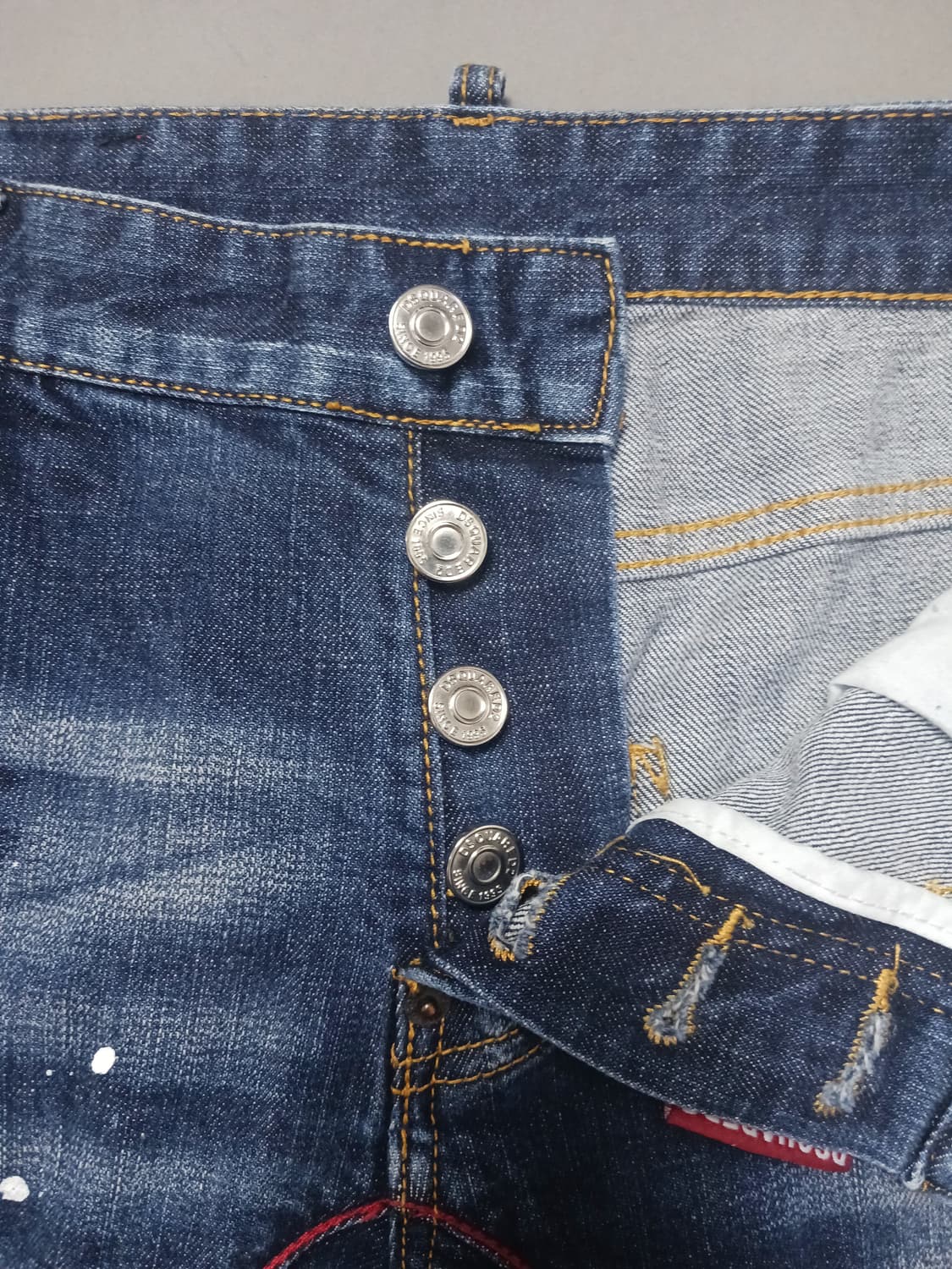 [48] 디스퀘어드2 레드스티치 타이디바이커진 청바지 32 33 상품이미지6