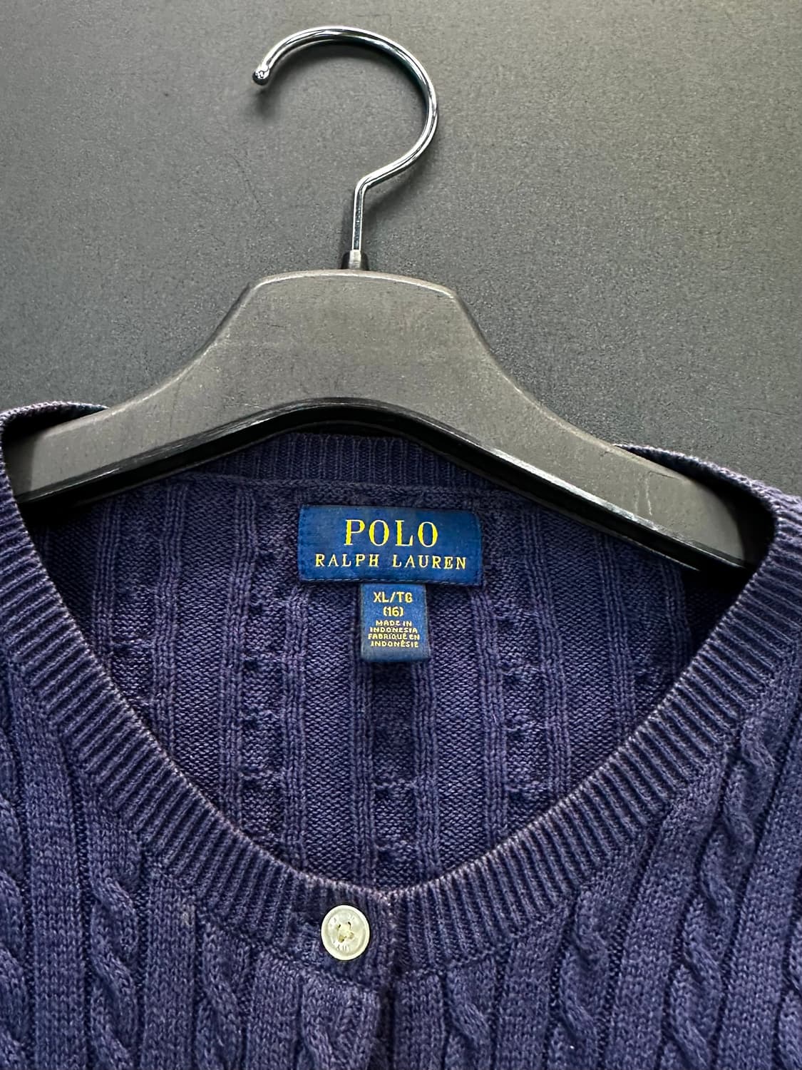 폴로랄프로렌 케이블 버튼 가디건 네이비 상품이미지6