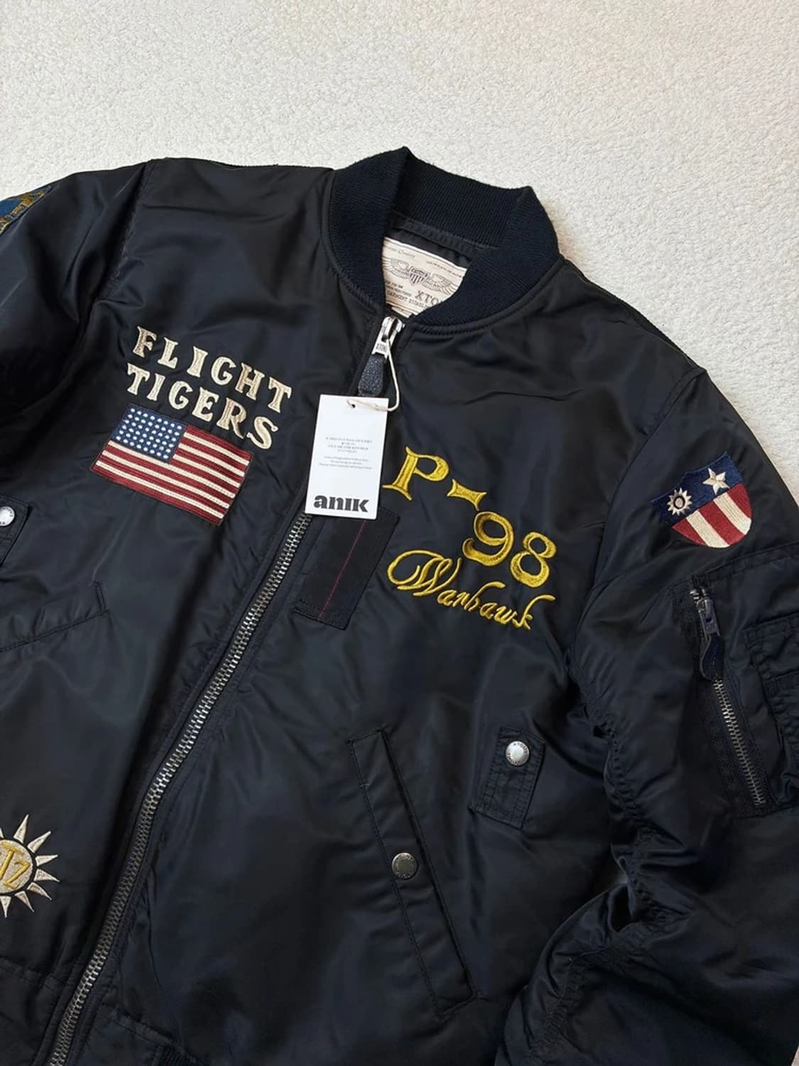 엑스톤즈 XTONZ Ma-1 패치 워크 플라이트 봄버 블루종 PN6047 상품이미지3