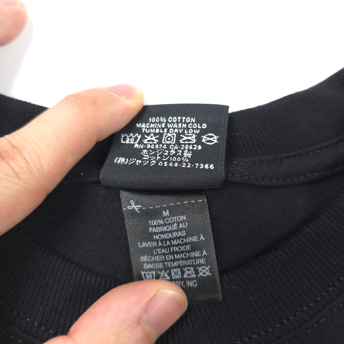 스투시 토론토 프린팅 코튼 티셔츠 블랙 (M) 상품이미지5