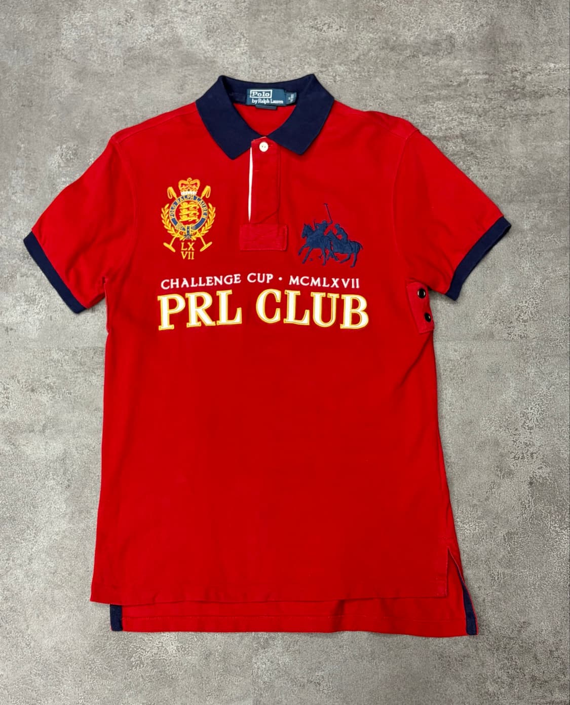 폴로 랄프로렌 빅포니 PRL CLUB 챌린지컵 반팔 카라티 레드 상품이미지1