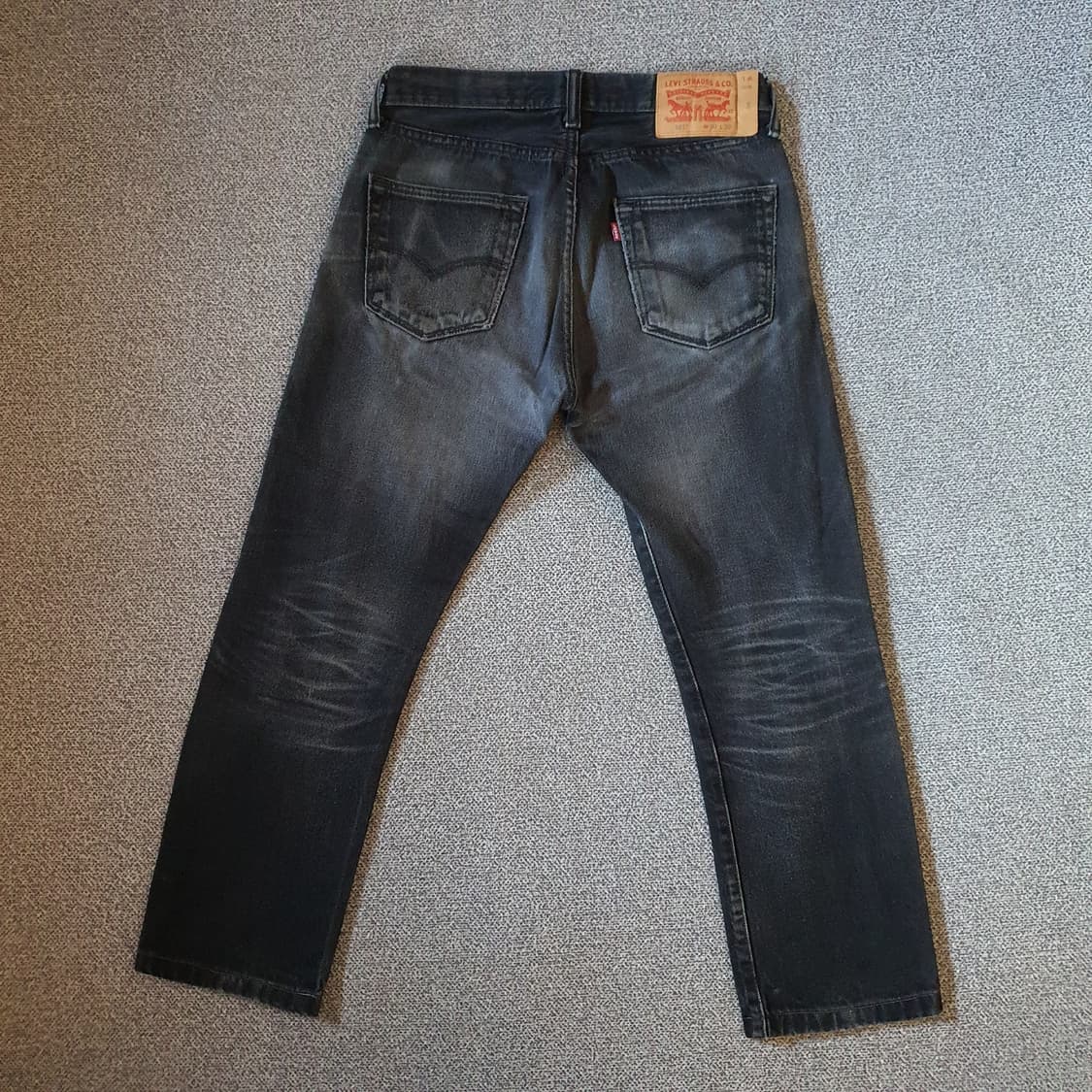 유럽 리바이스501 블랙 데님 팬츠 no.17 상품이미지7