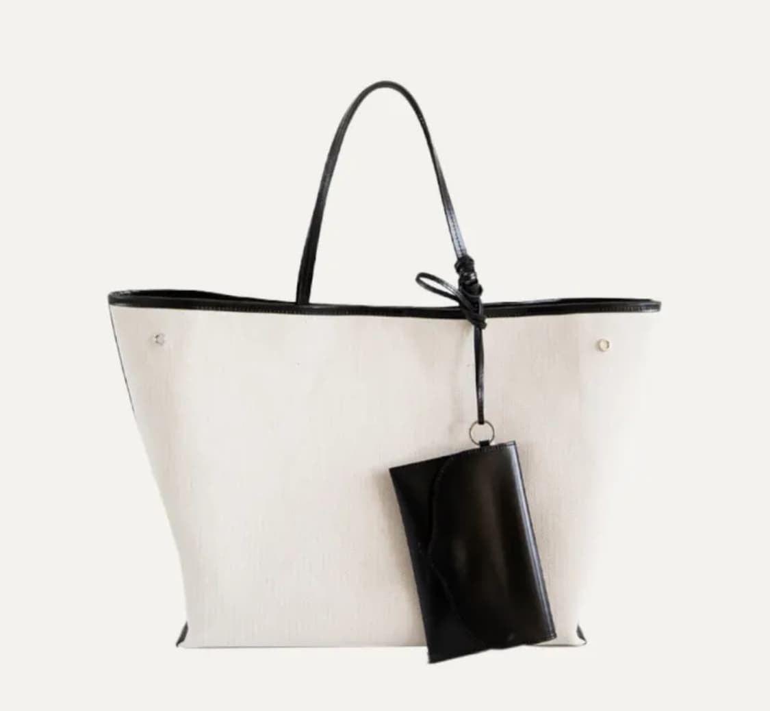 킨더살몬 캔버스 가죽 토트백 (Leather-Trimmed Canvas  상품이미지2