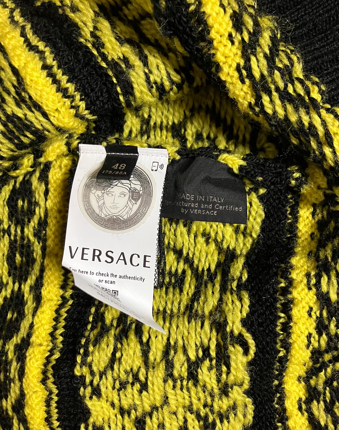 베르사체 자카드 가디건 상품이미지4