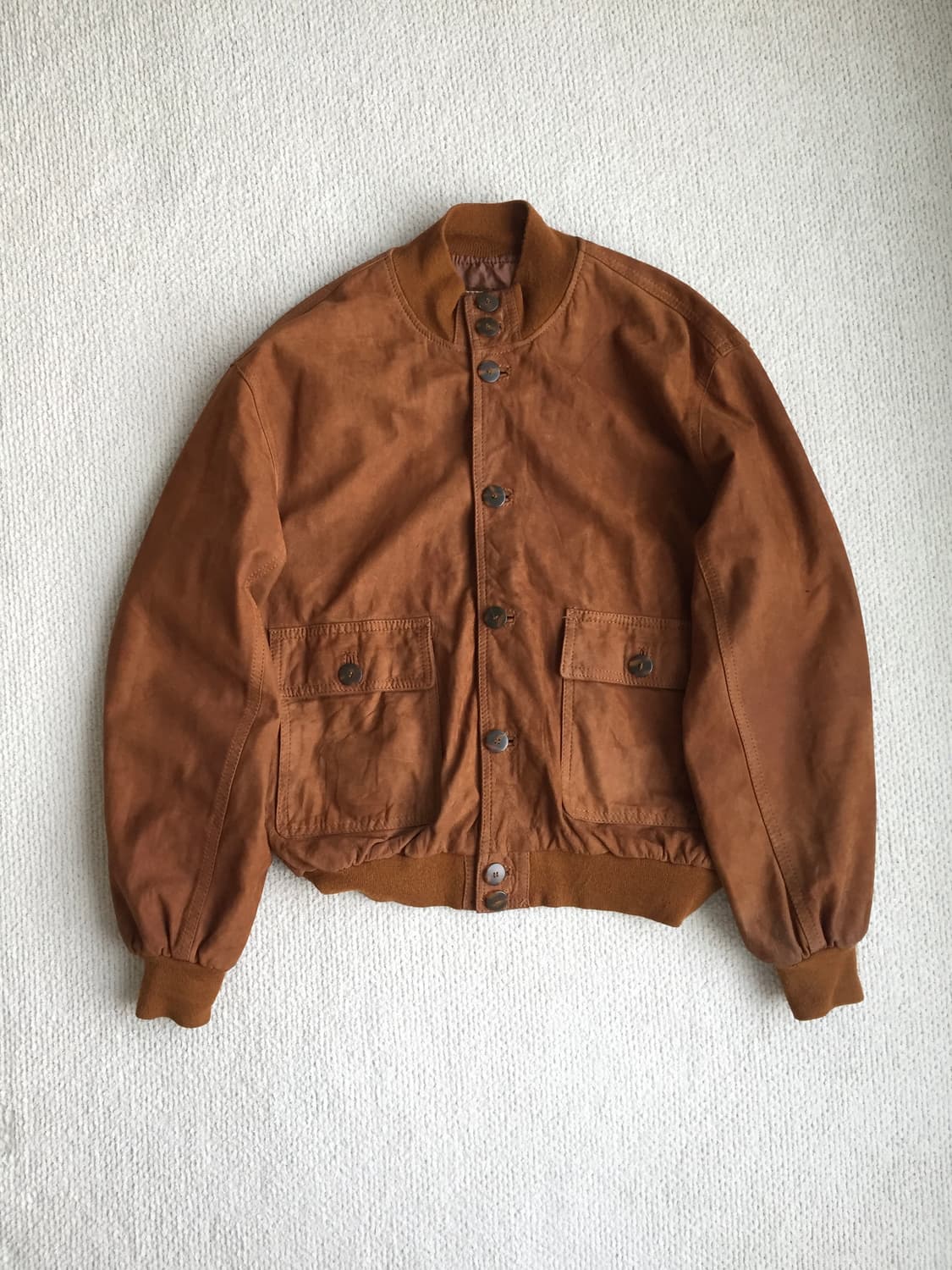 90‘s 이태리 메이드 a1 고트레더 자켓 상품이미지1