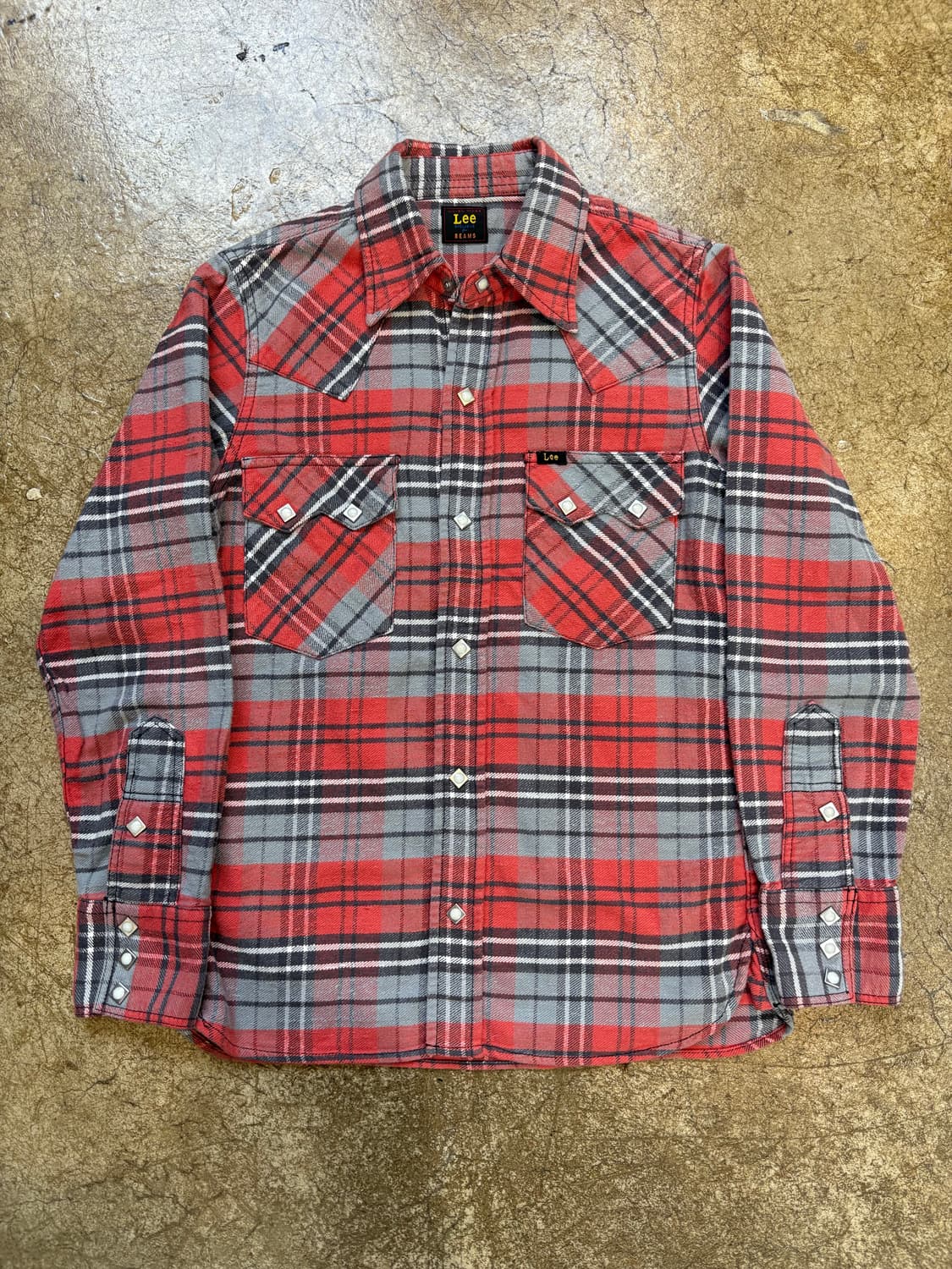 Beams x Lee 웨스턴 체크 셔츠 상품이미지2