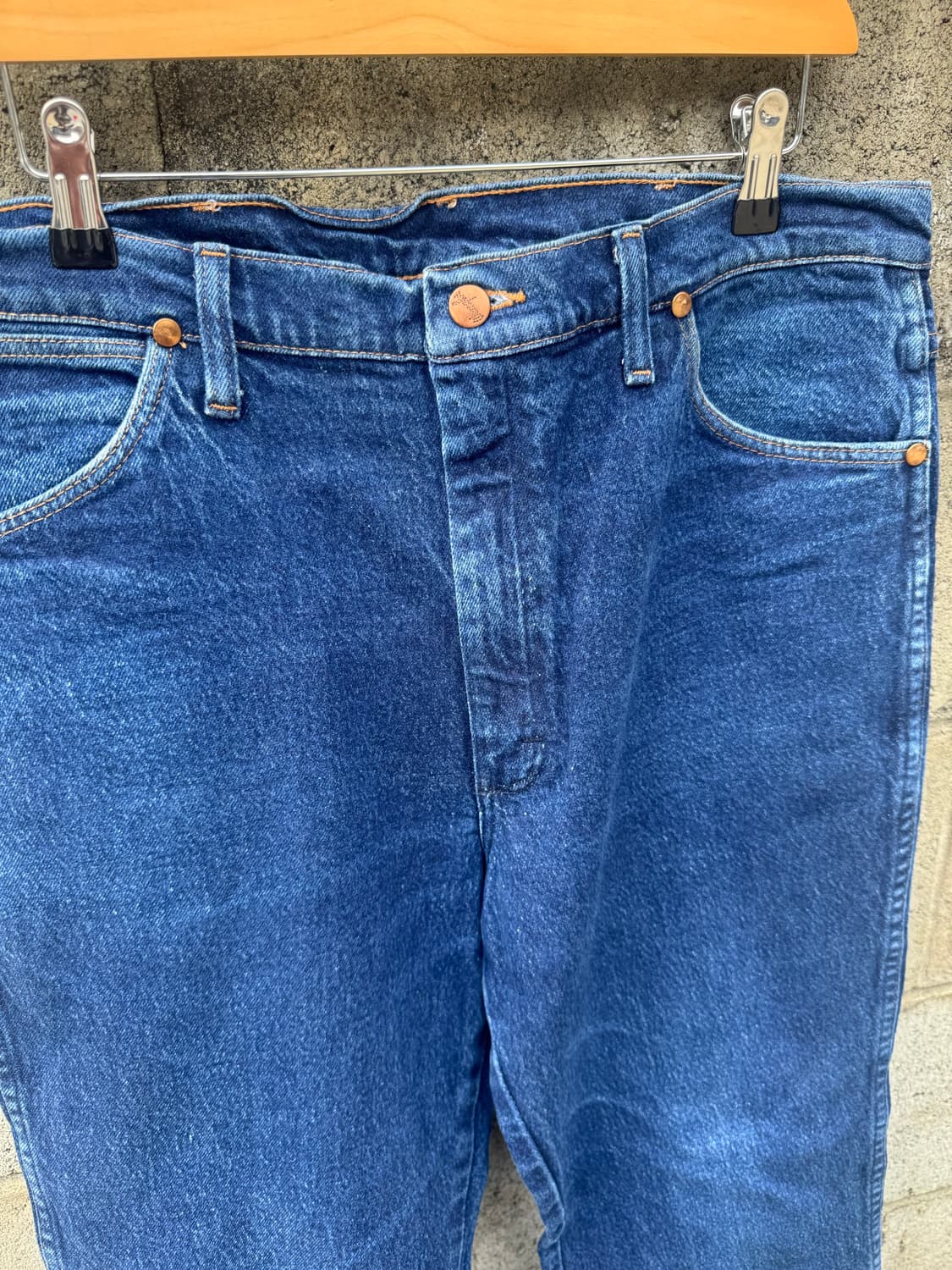 00s 랭글러 빈티지 937str 스판 카우보이컷 데님 팬츠 36 상품이미지4