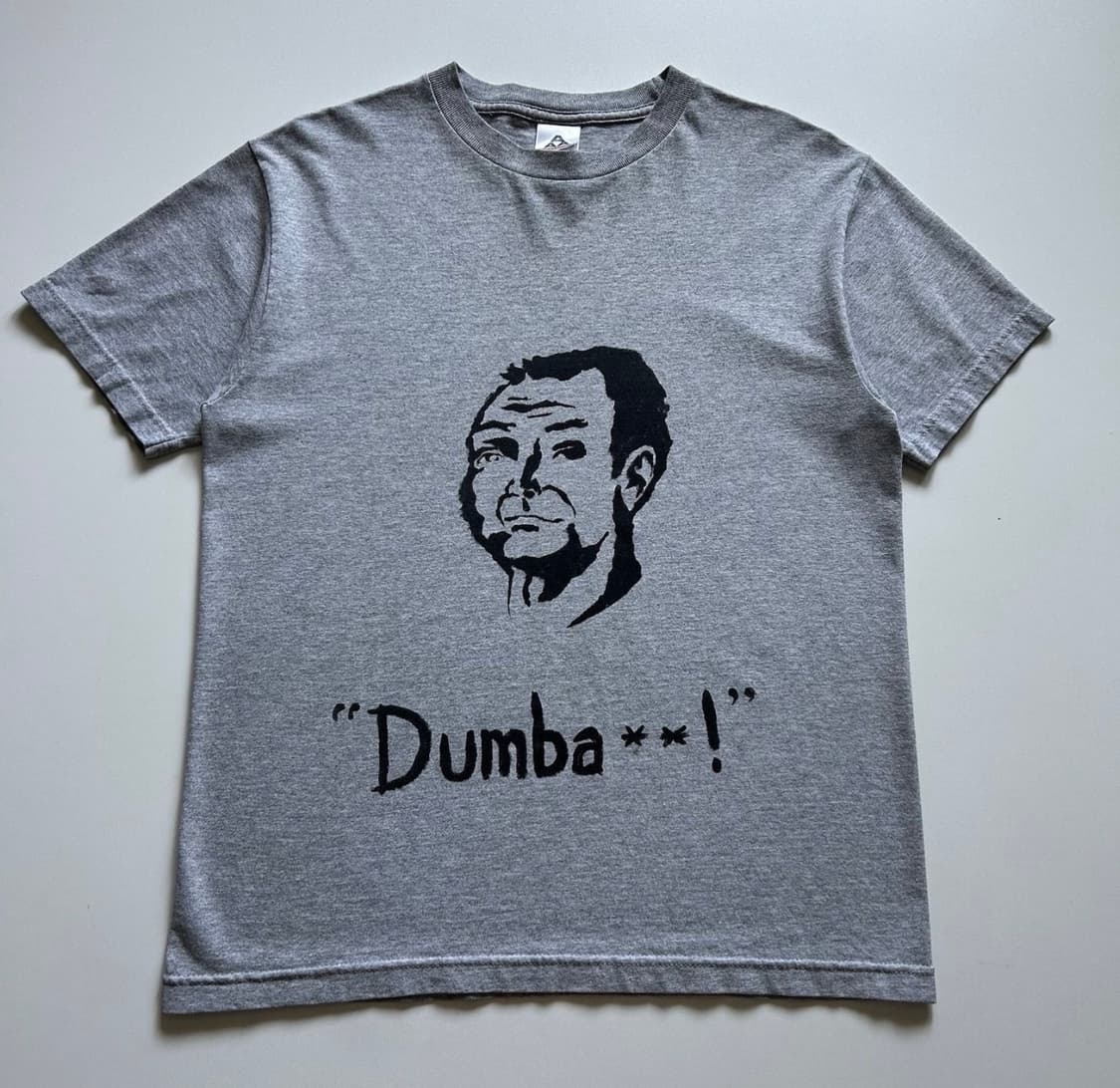 Vintage Dumbass 그래픽 티셔츠 상품이미지1