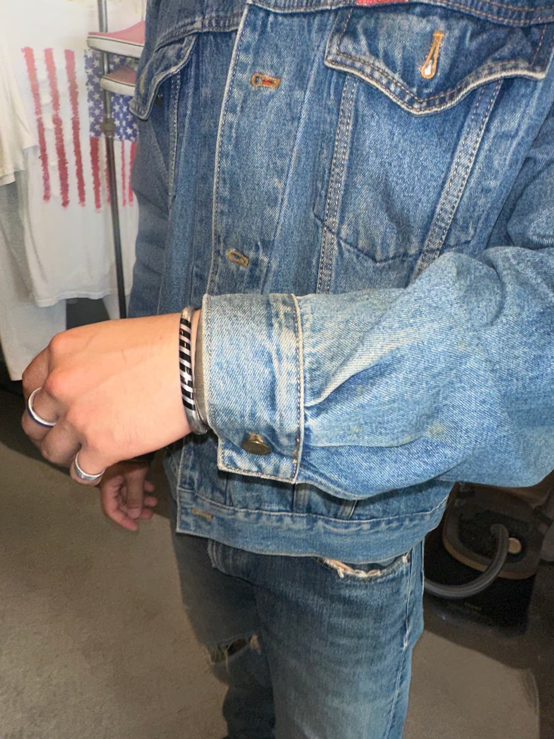90‘s Converse 3-type denim washed jacket 상품이미지6