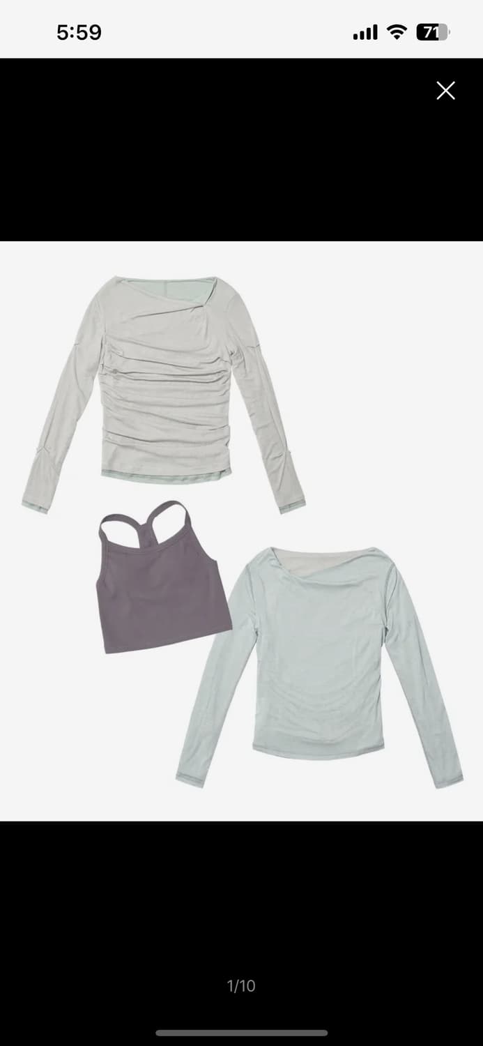 파르티멘토 더블 페이스트 드레이프 탑 상품이미지2