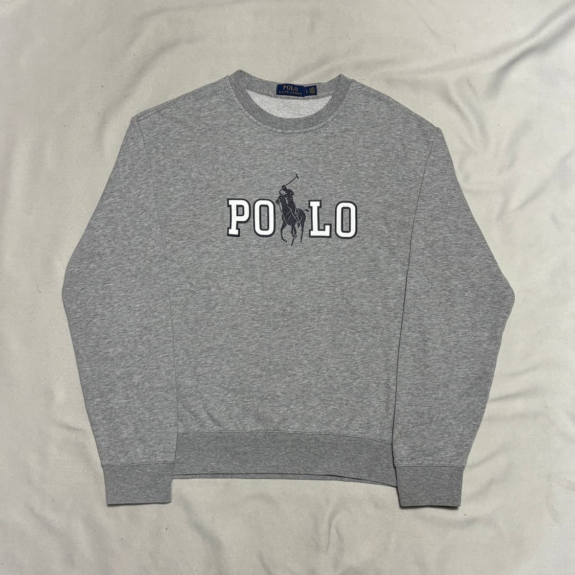 L 폴로랄프로렌 빅로고 그레이 맨투맨 상품이미지2