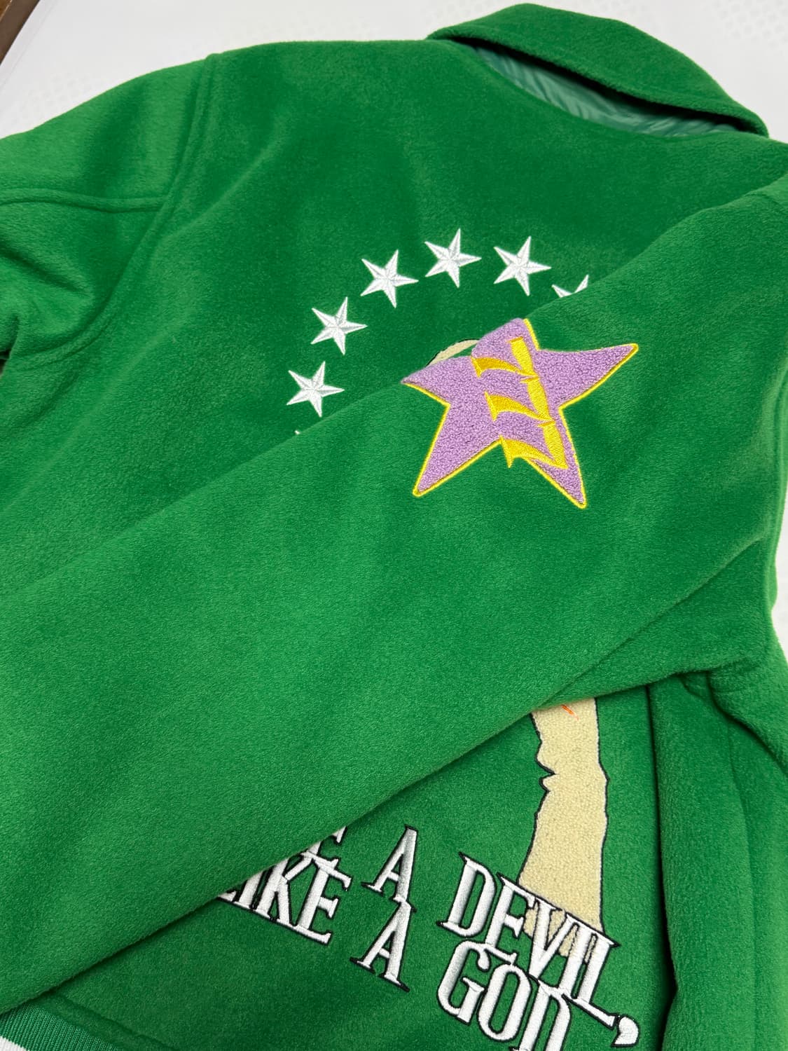 스컬프터 Varsity Standard Jacket Green 상품이미지10