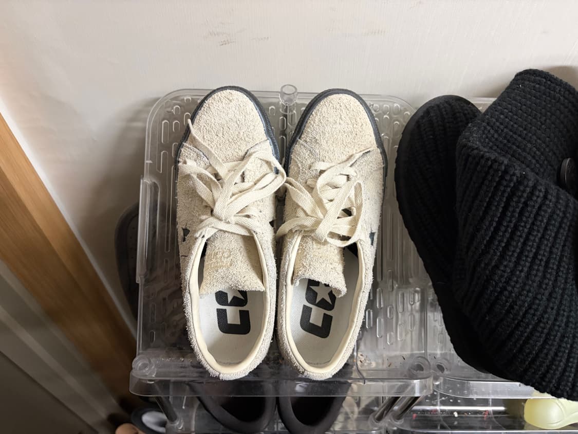 컨버스 원스타 프로 로우 스웨이드 에그렛 블랙 상품이미지1