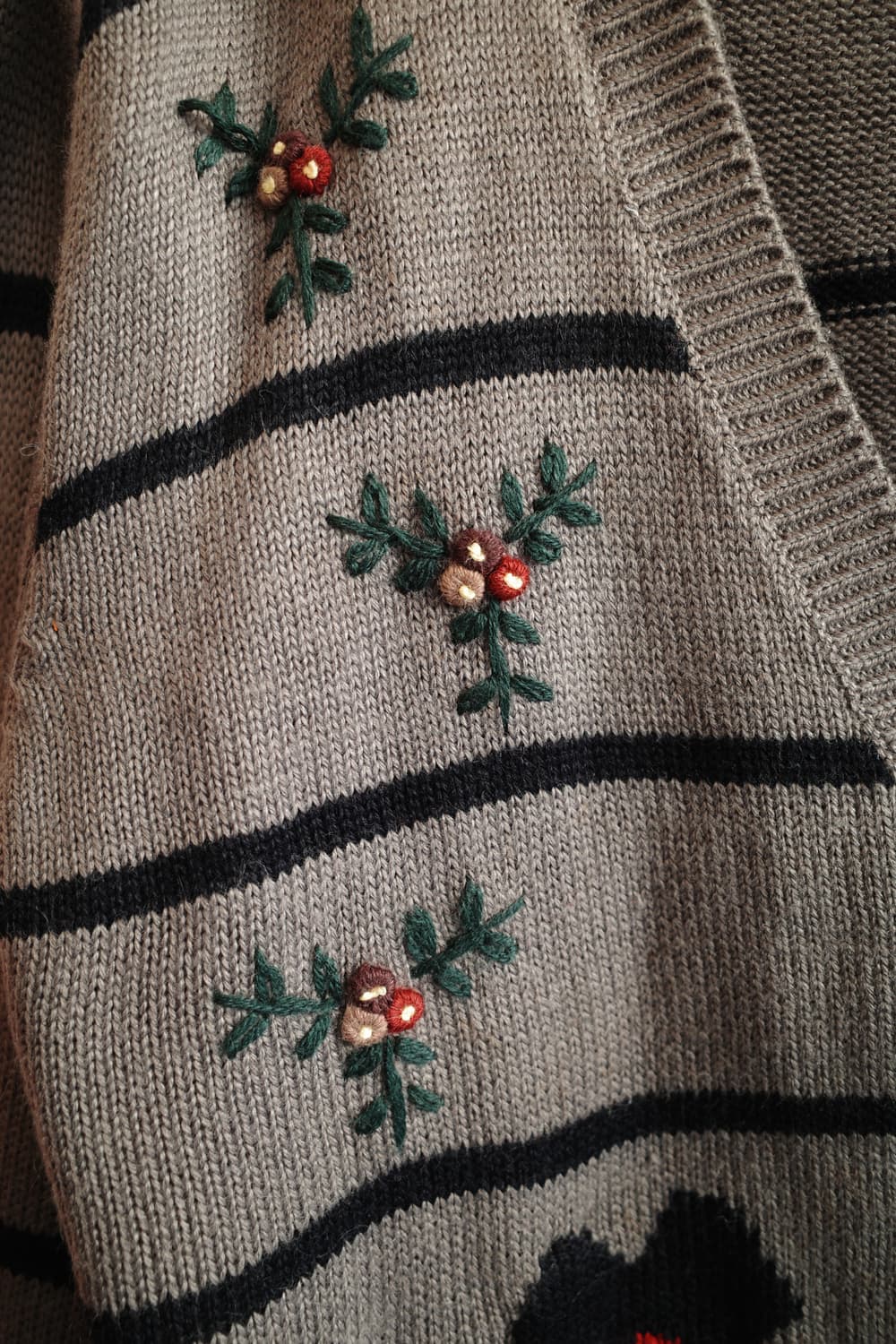 Japan brand 니트 자수 가디건 상품이미지5