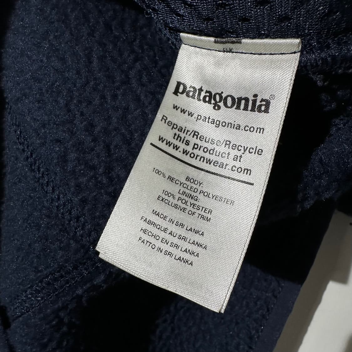 파타고니아 레트로 파일 플리스 후리스 자켓 네이비 상품이미지6