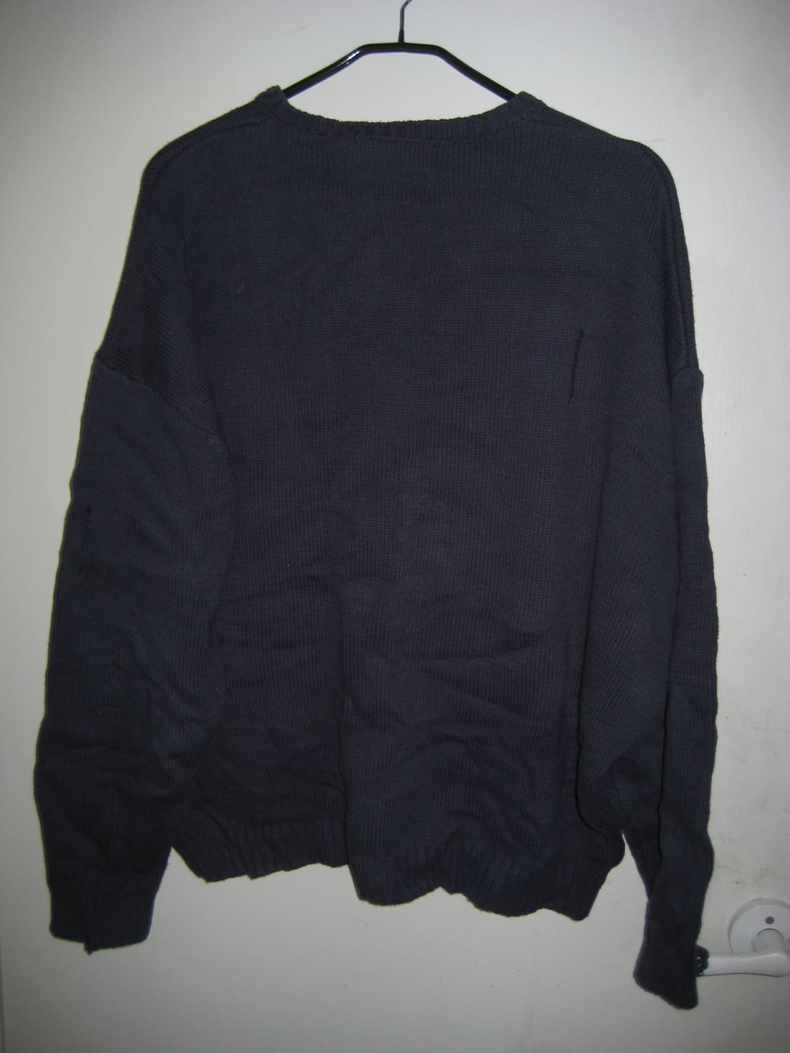 Xtonz 네이비 니트 집업 상품이미지2