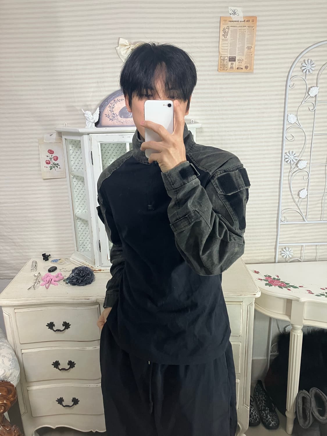 빈티지 특전사 오버로크 밀리터리 티셔츠 796 y2k 스트릿 갸루 펑키  상품이미지1