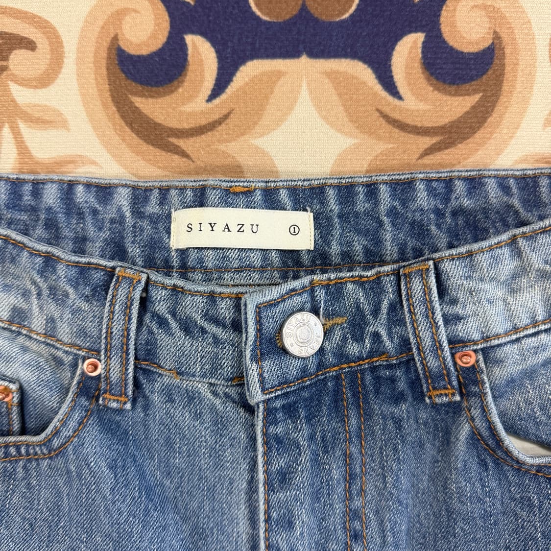 (S)시야쥬 SUYAZU 중청 데님팬츠 상품이미지2