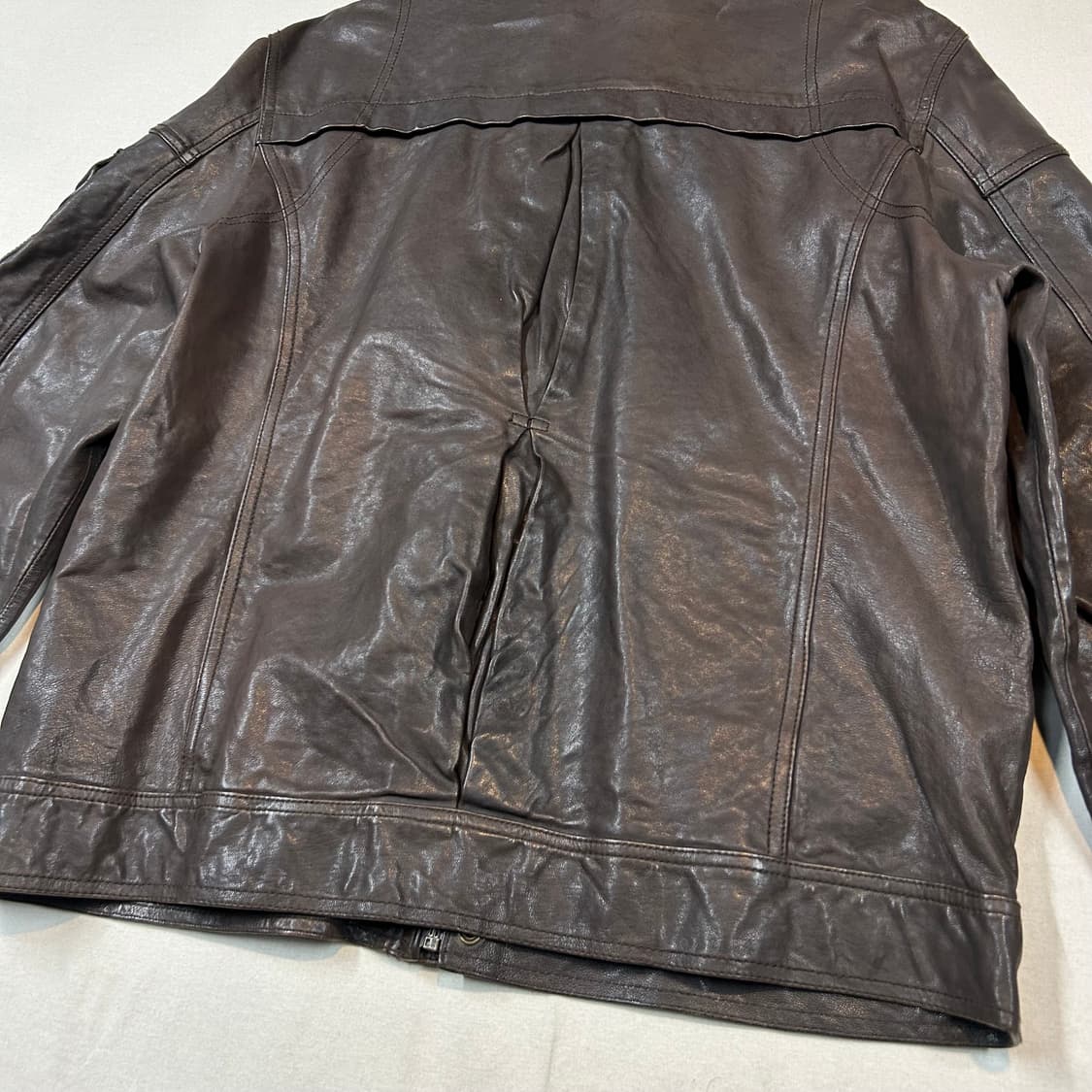 XL) 빈티지 테크니컬 멀티포켓 램스킨 레더 양가죽 자켓 상품이미지5