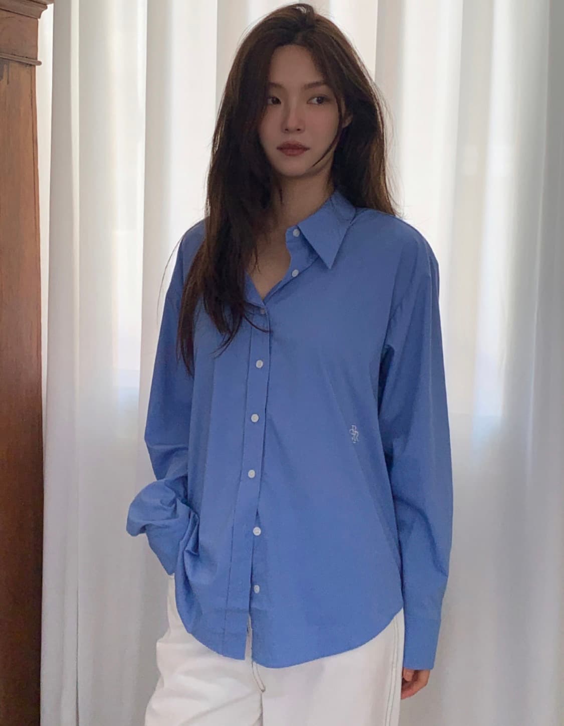 시티브리즈 링클 프리 베이직 셔츠(블루) 상품이미지1