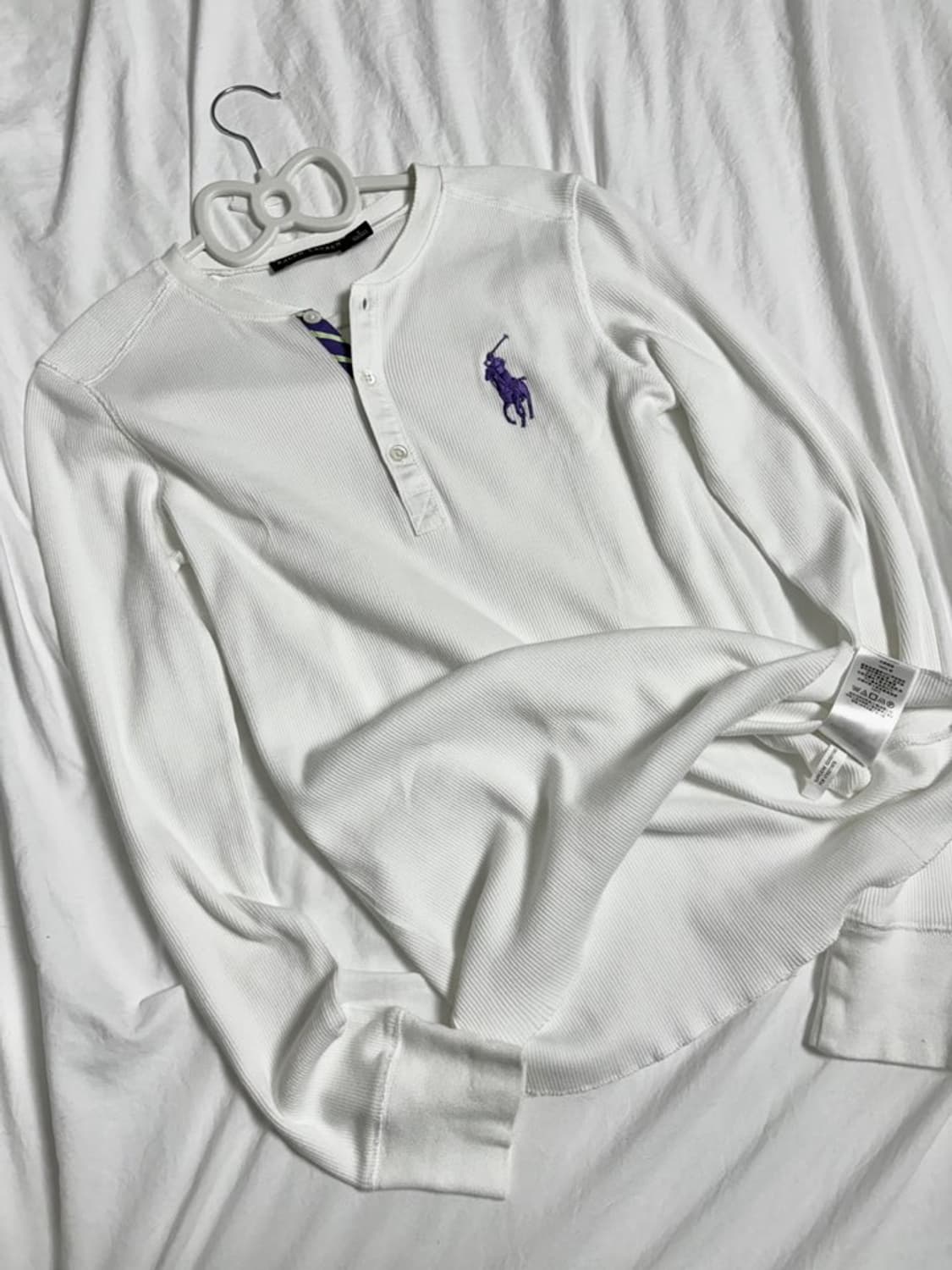 폴로 화이트 롱슬리브 상품이미지4