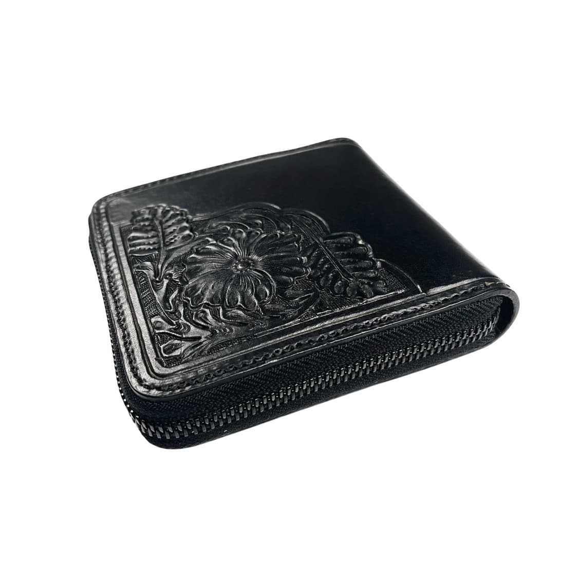 carving leather zipped wallet 상품이미지3
