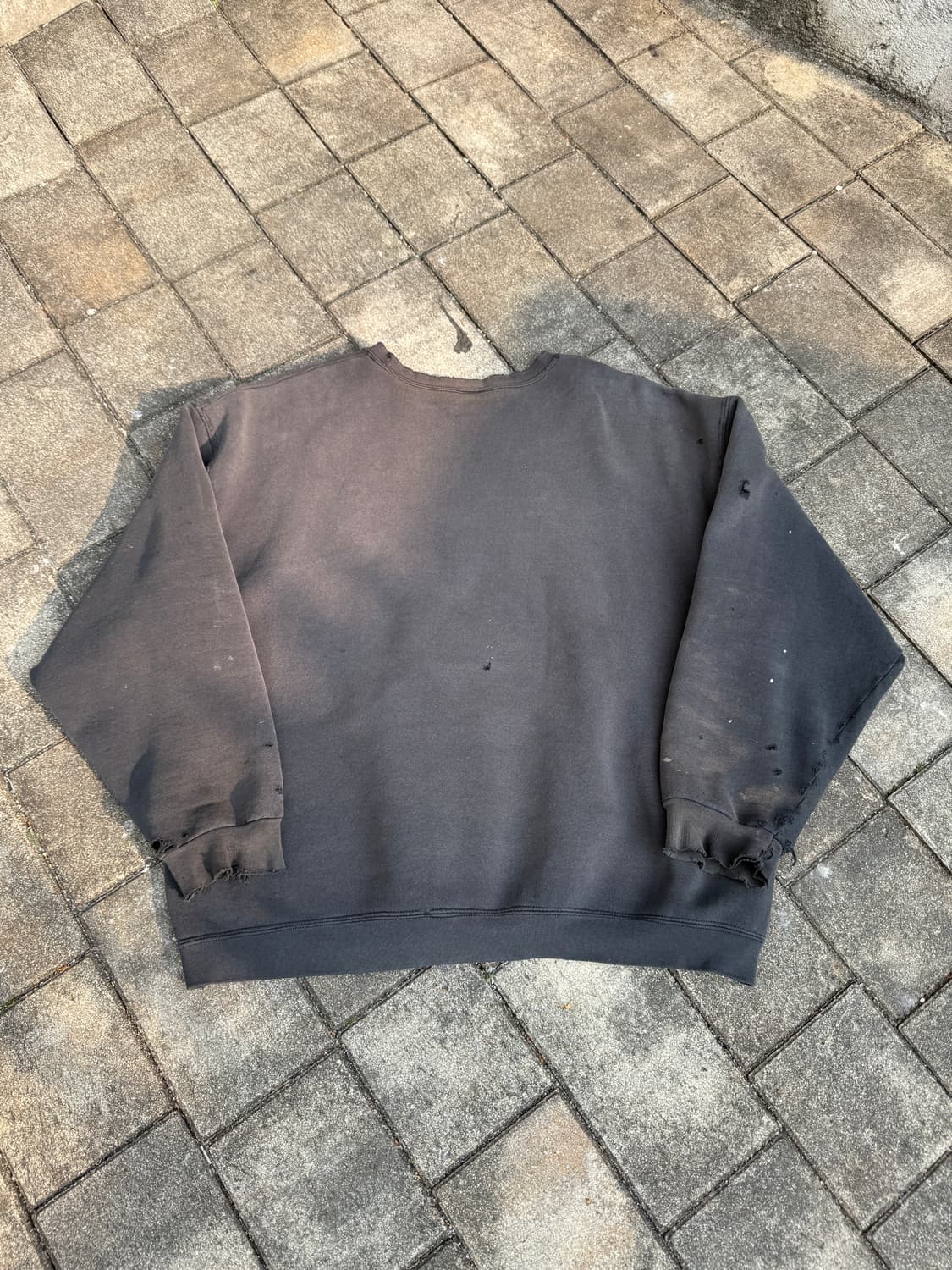 90s 리 하드 디스트로이드 스웻셔츠 2XL 상품이미지2